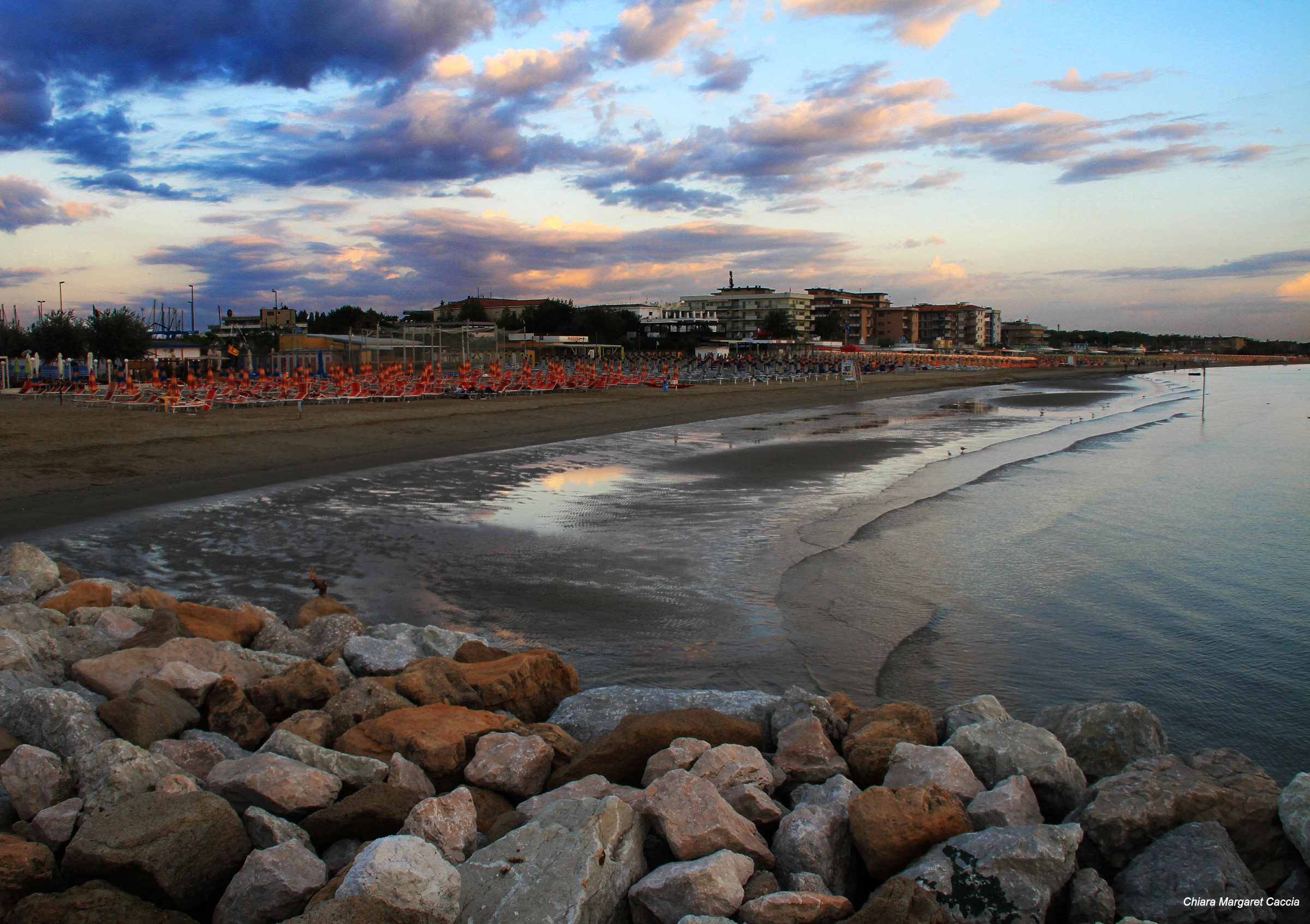 L'alba nelle spiagge deserte