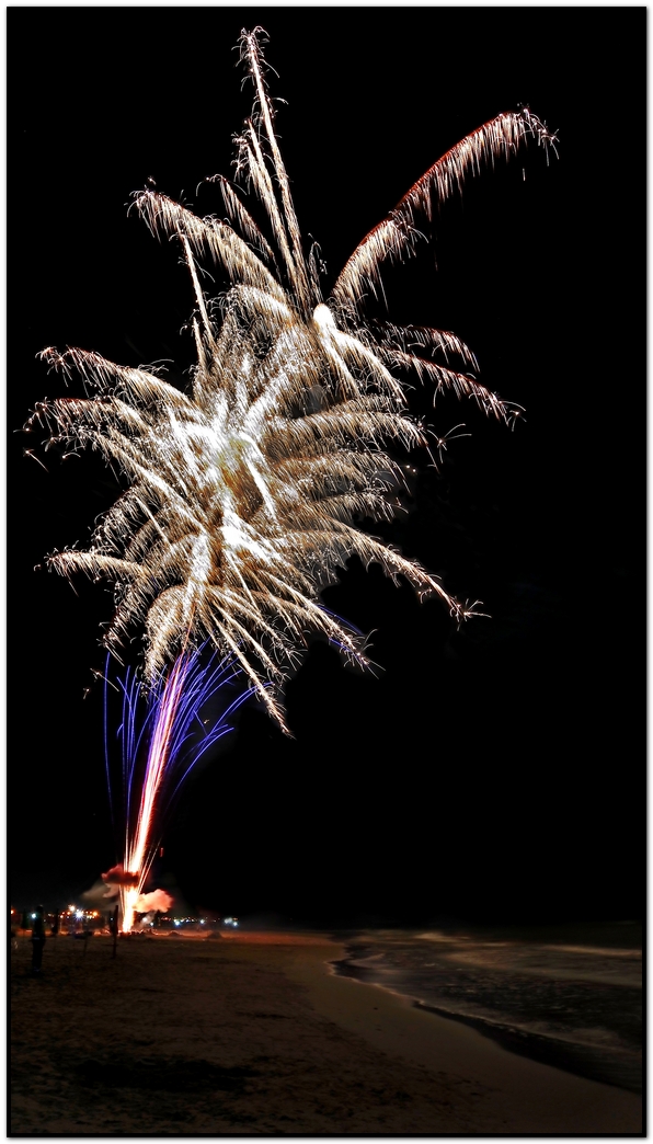 Fireworks At The Sea