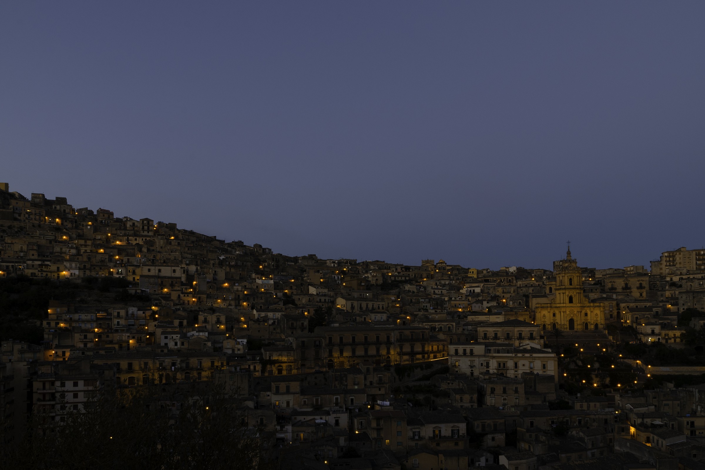 Modica Alta from Belvedere