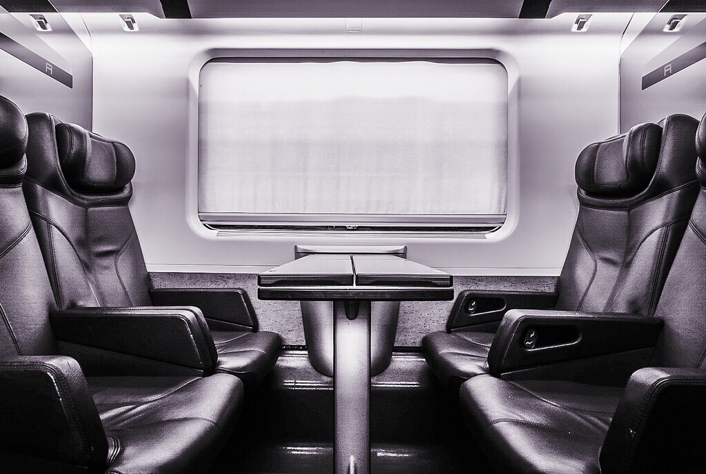 internal high-speed train FrecciaRossa