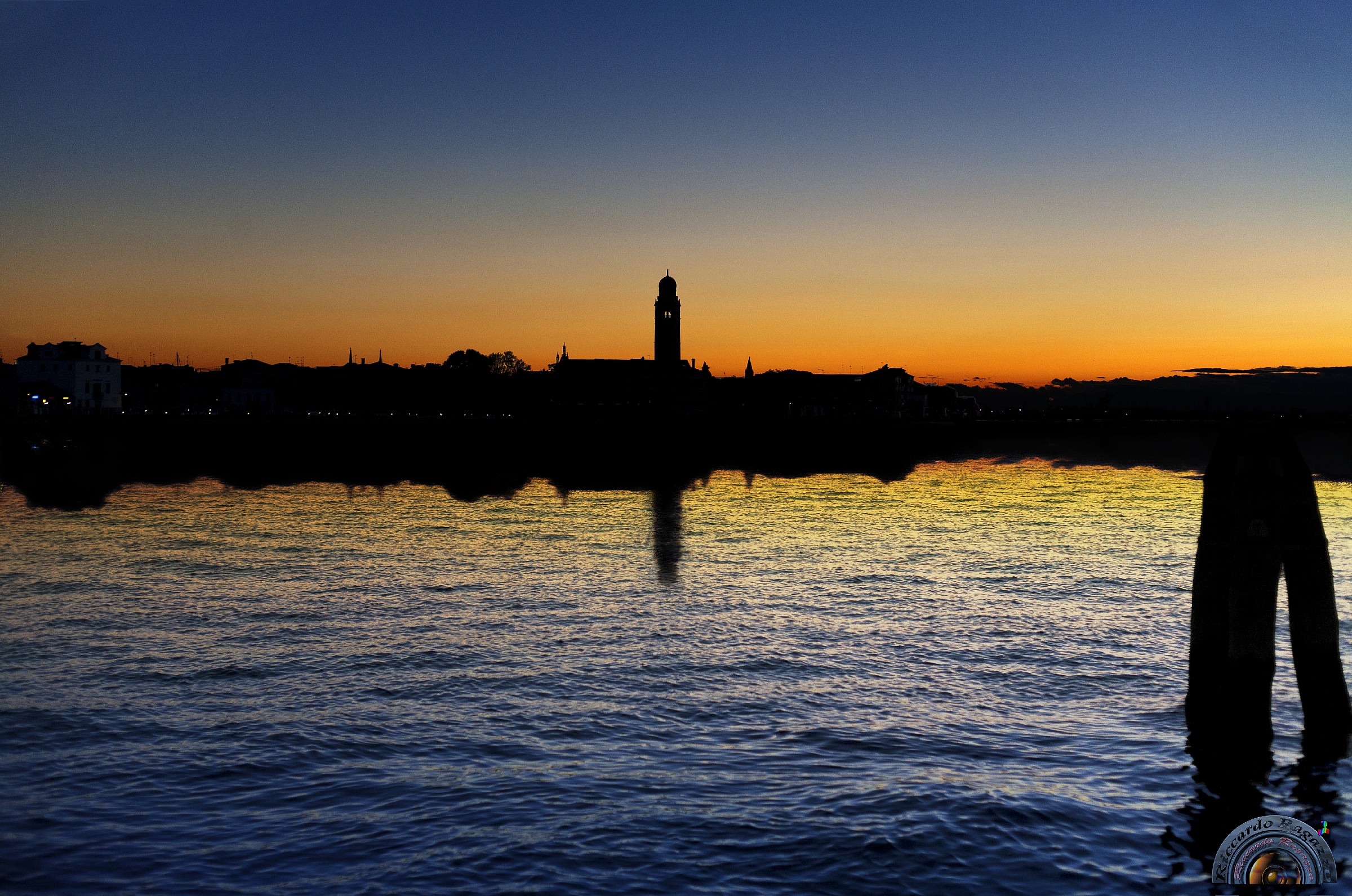 sunset over the lagoon 1