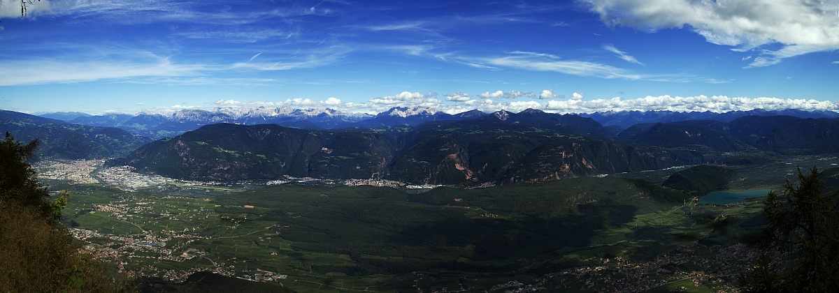 vista panoramica dal penegal