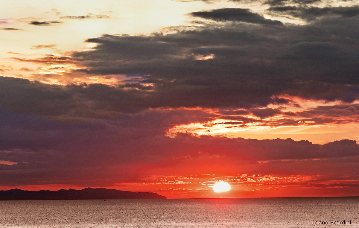 Tramonto sulla Capraia