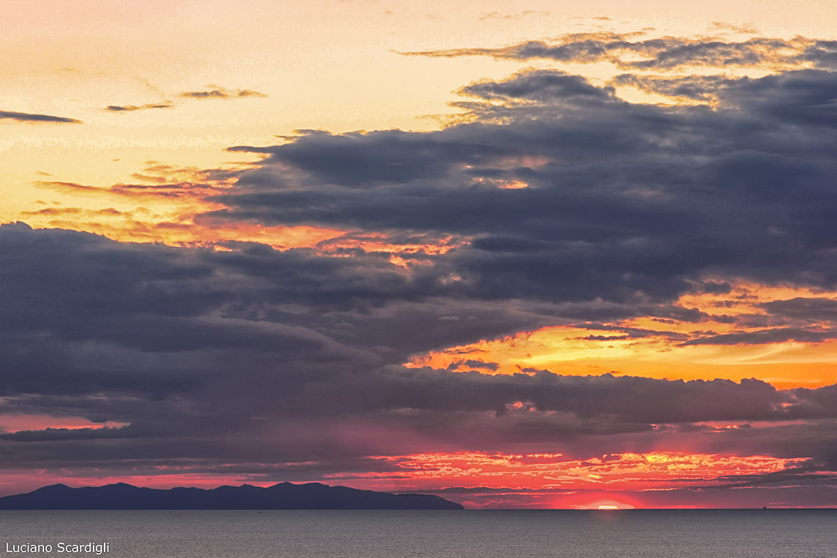 Tramonto sulla Capraia