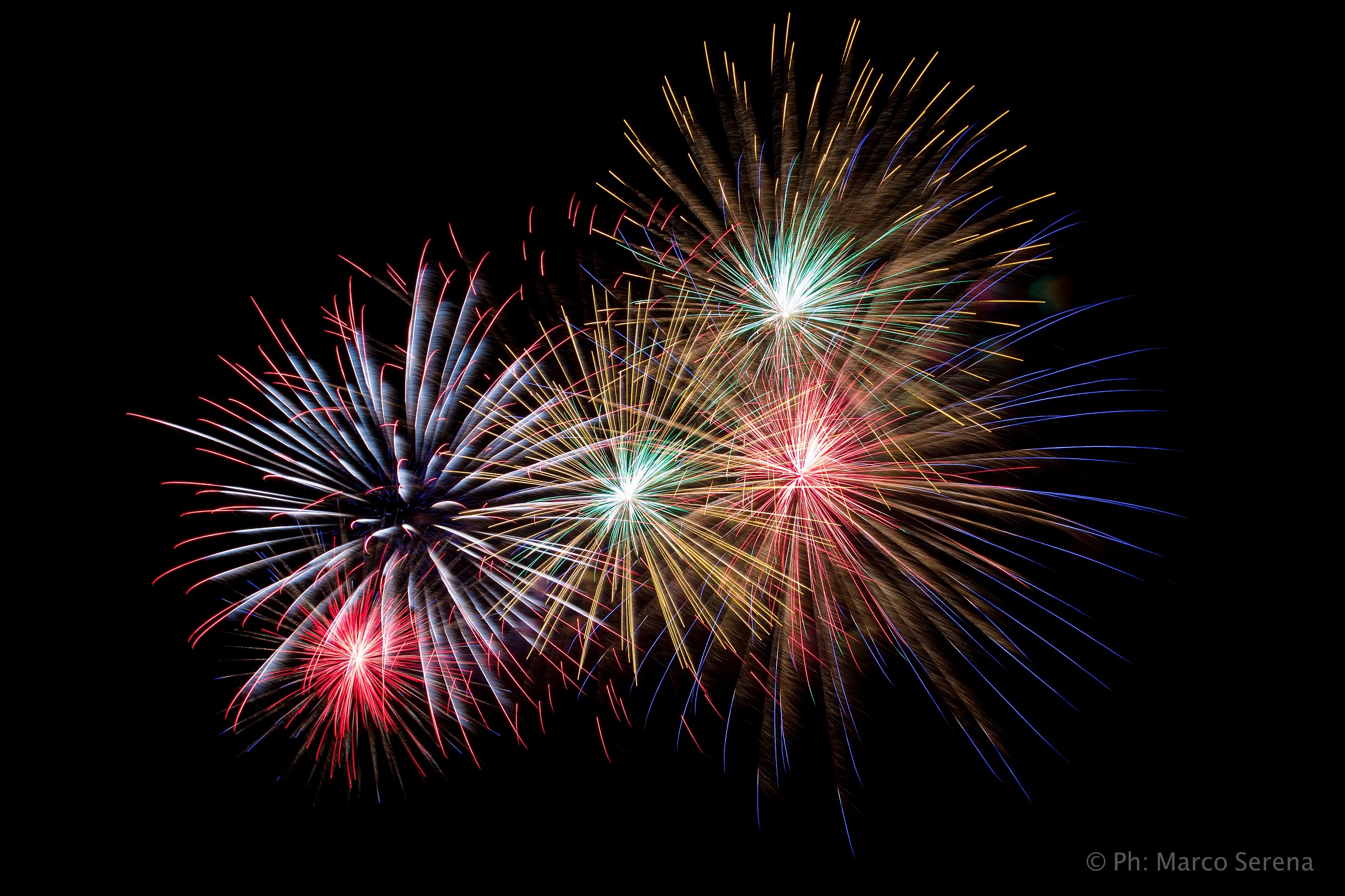 Fuochi d'artificio di ferragosto a Jesolo VE