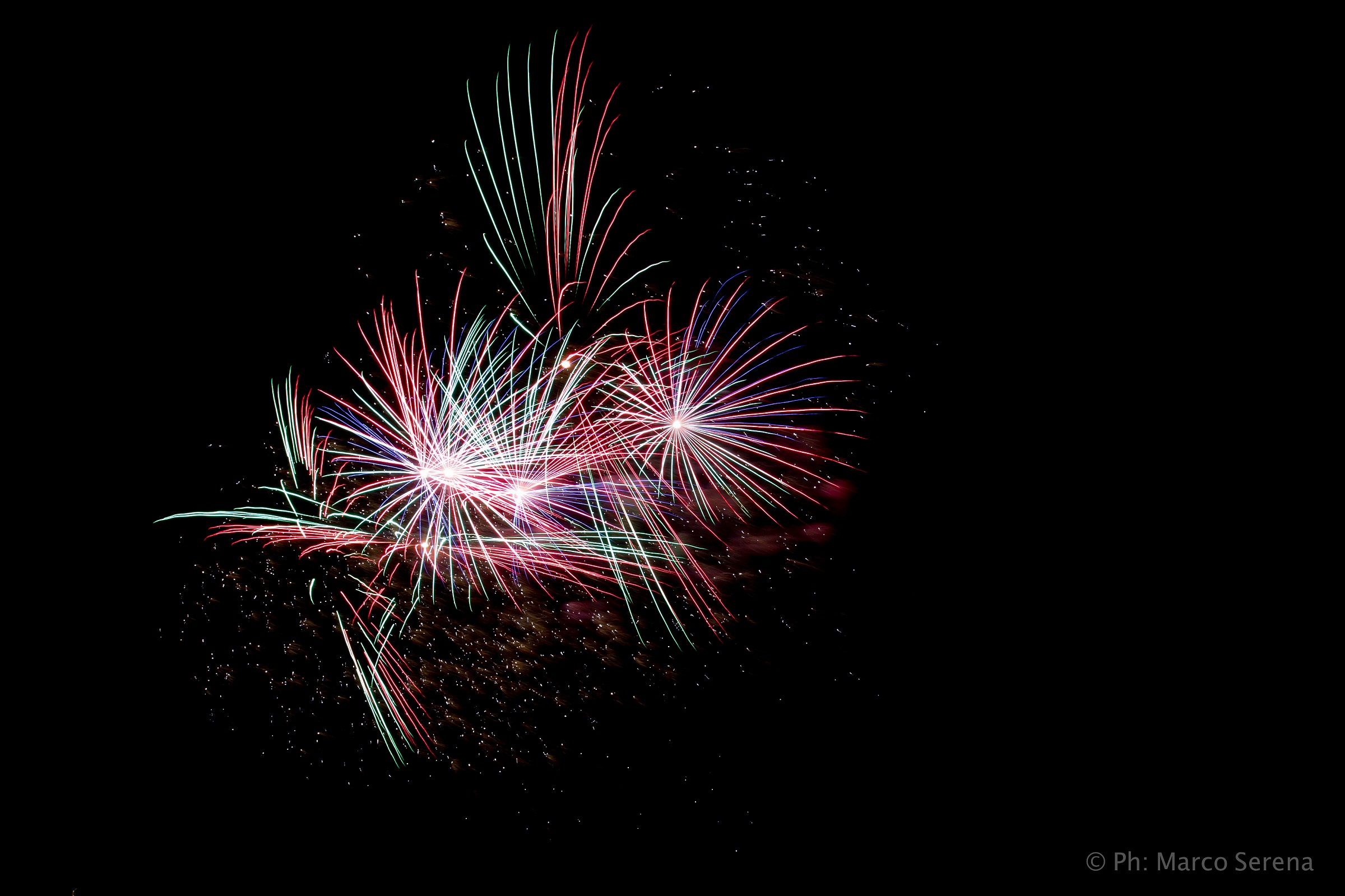 Fuochi d'artificio di ferragosto a Jesolo VE