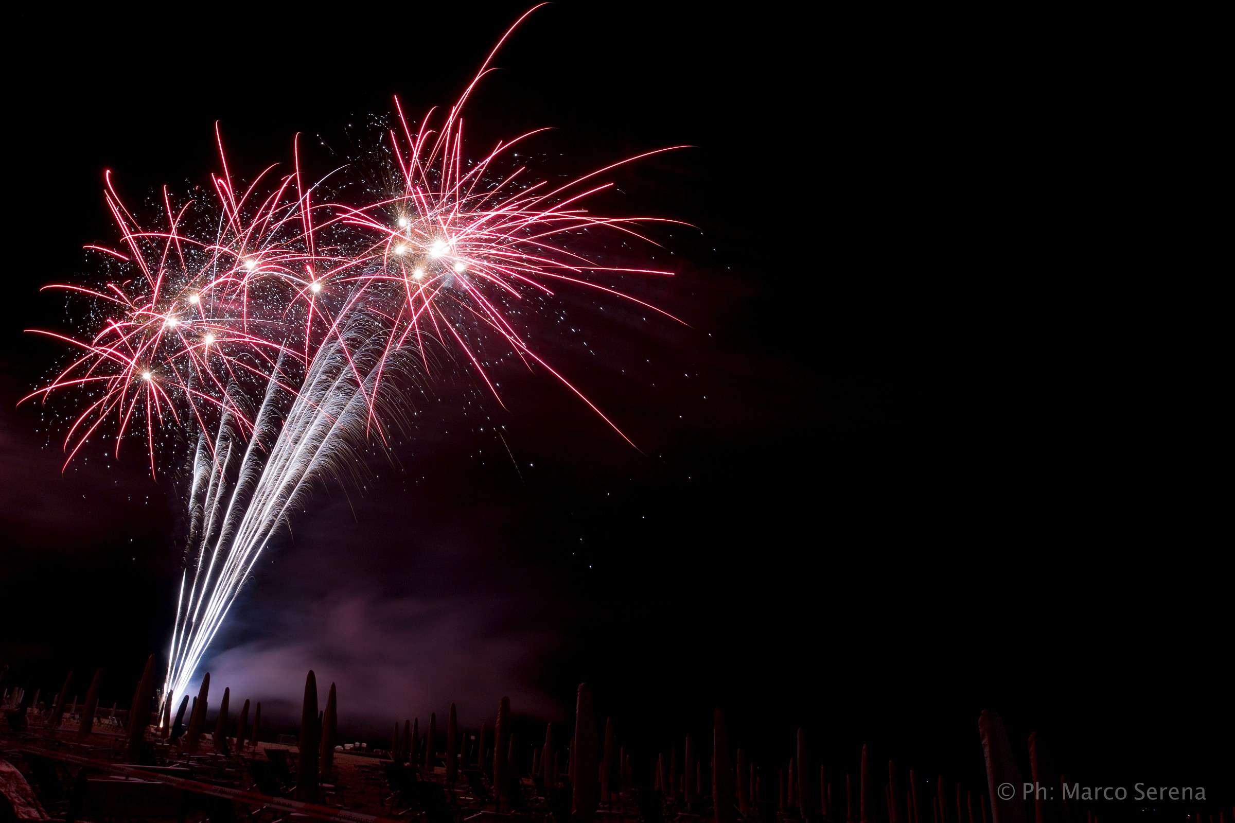 Fuochi d'artificio di ferragosto a Jesolo VE