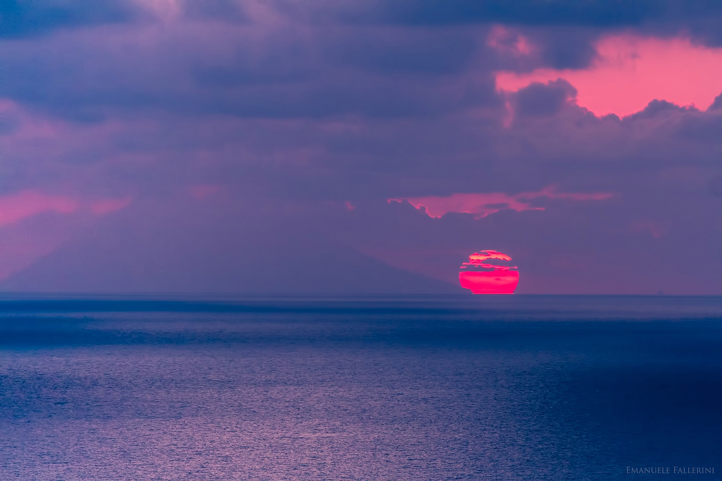 Sunset at Stromboli