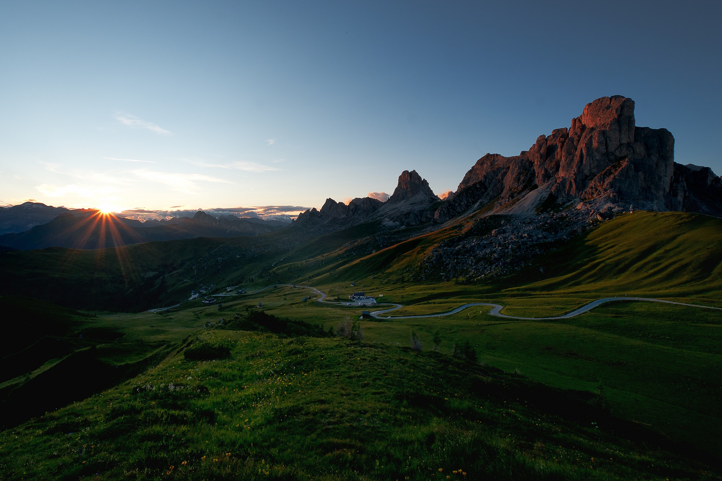 tramonto al passo giau