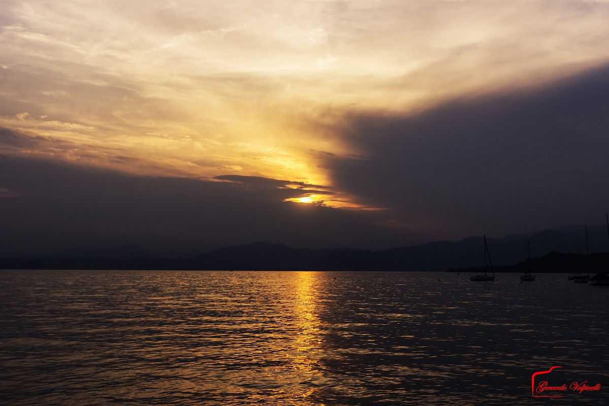 tramonto a Bardolino