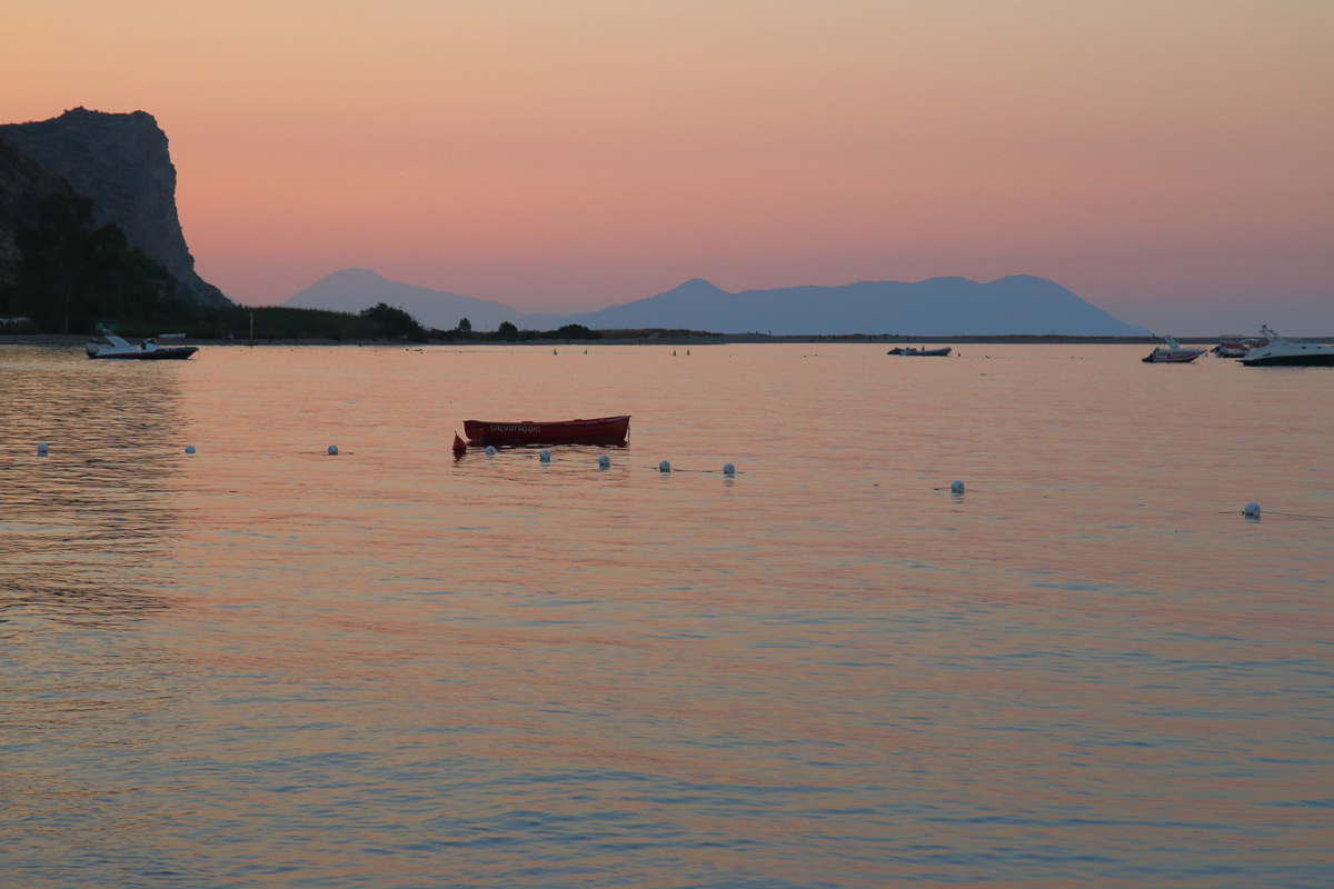 Sunset over the volcano