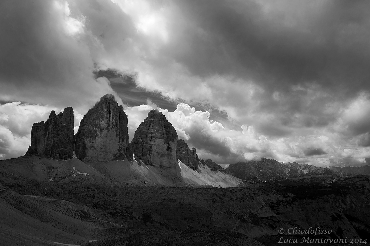 Le Tre Cime in BW
