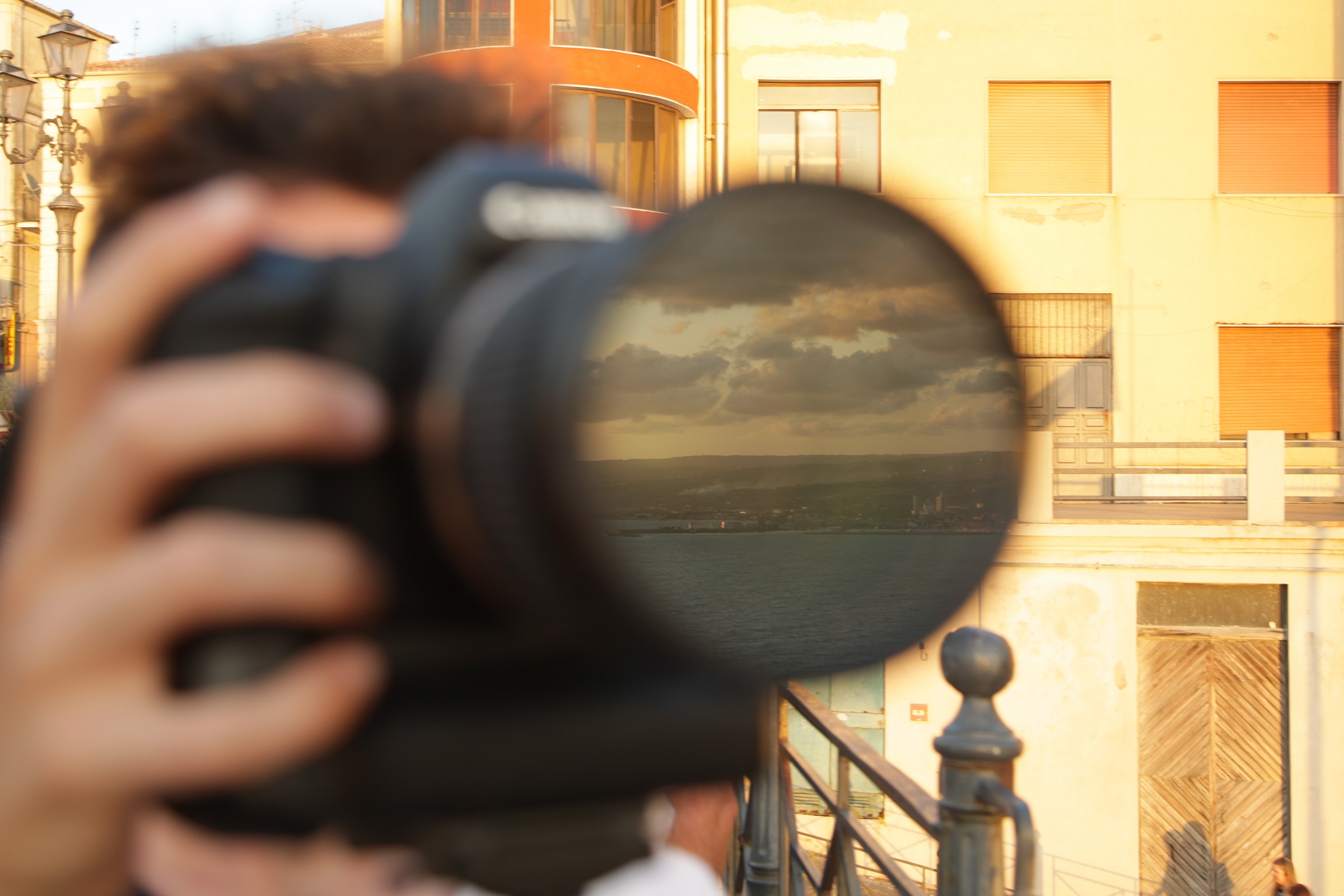 I see the world from a porthole