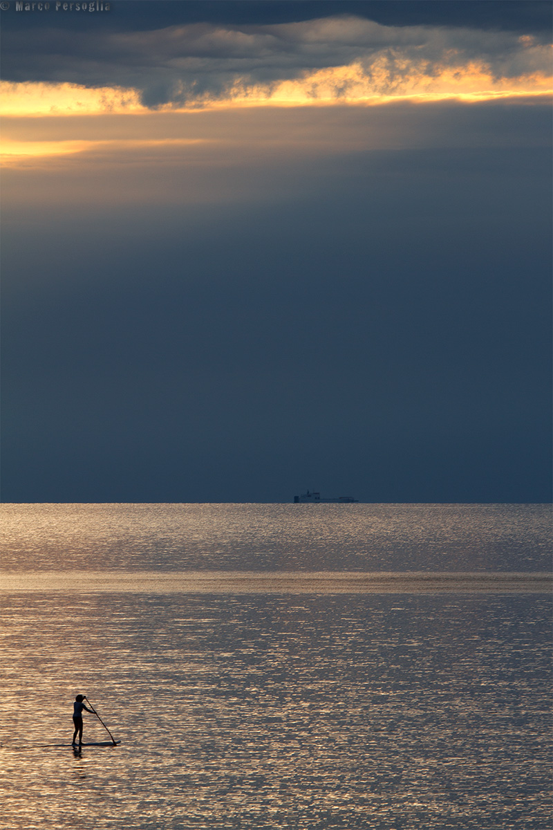 SUP at sunset