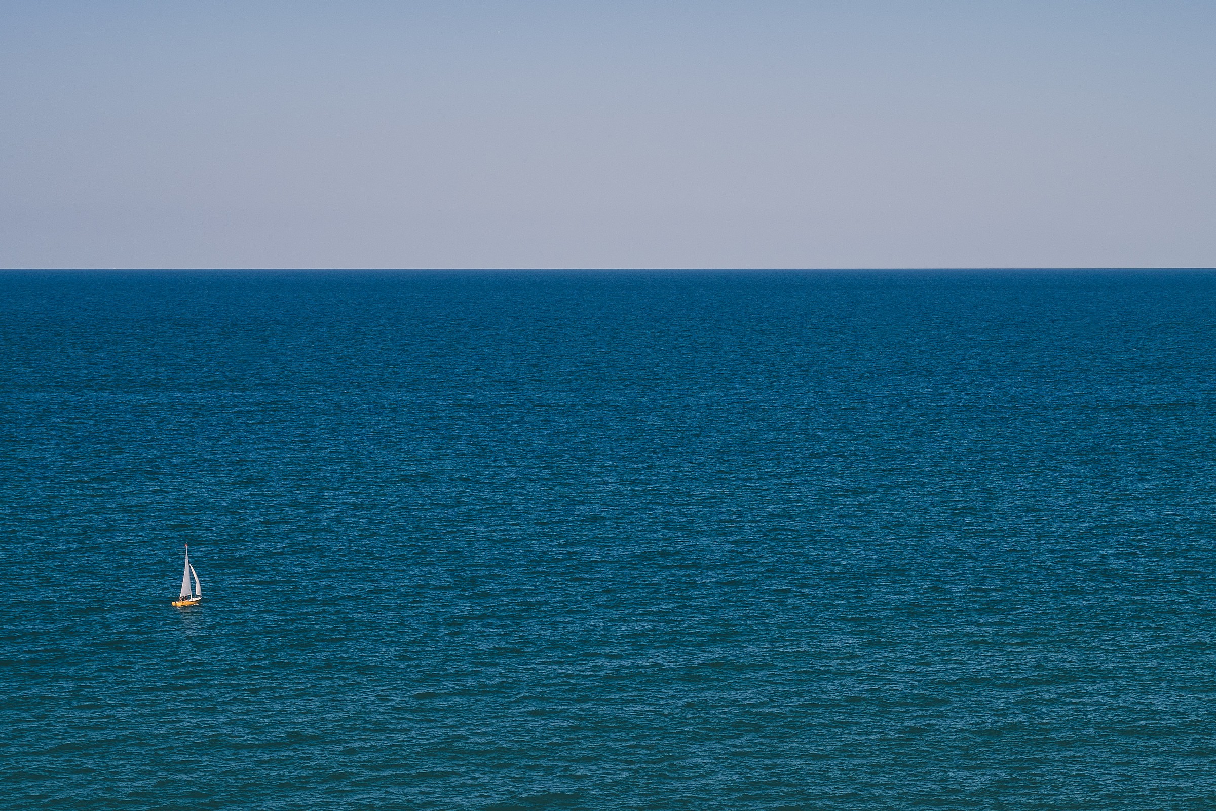 In the blue painted blue