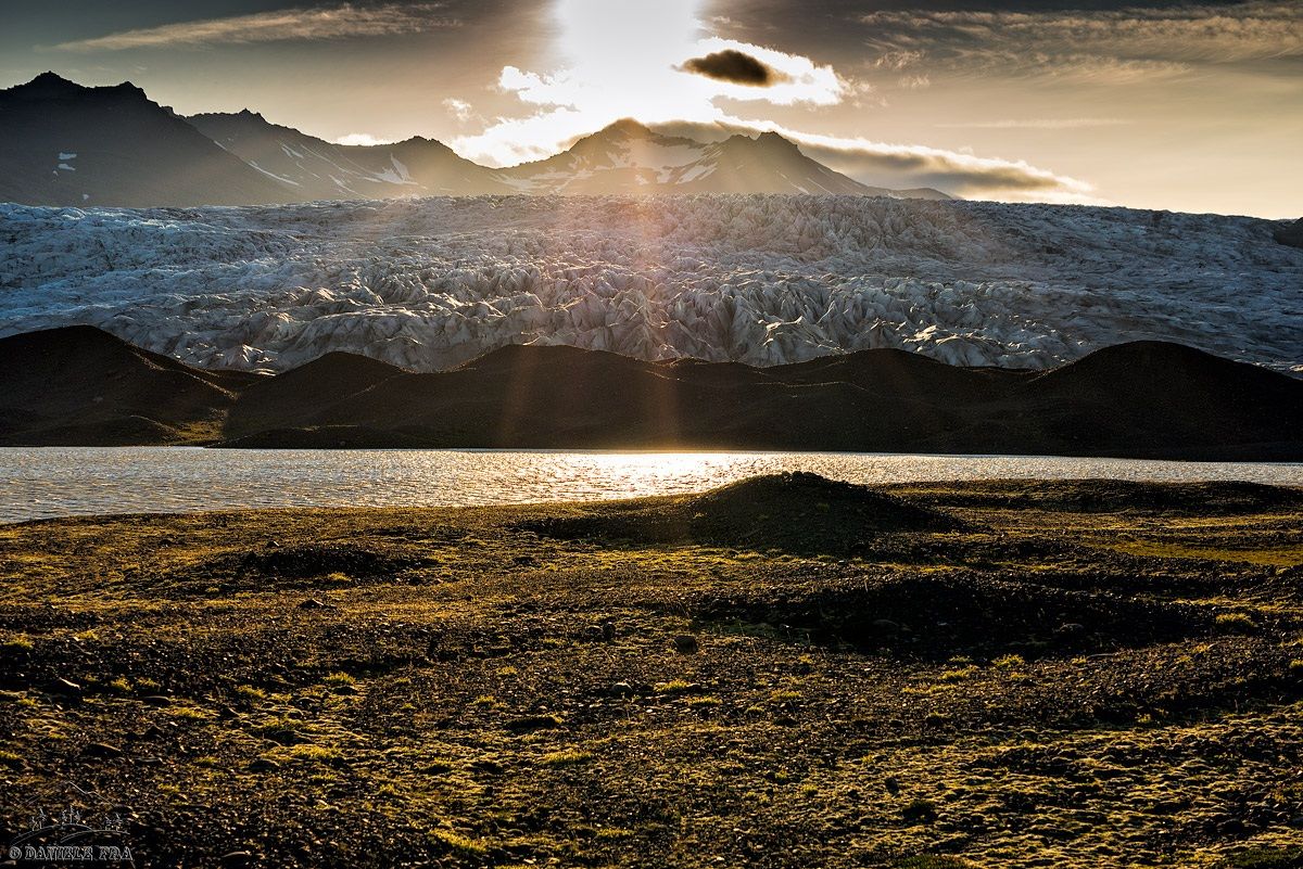 Hoffellsjokull al tramonto