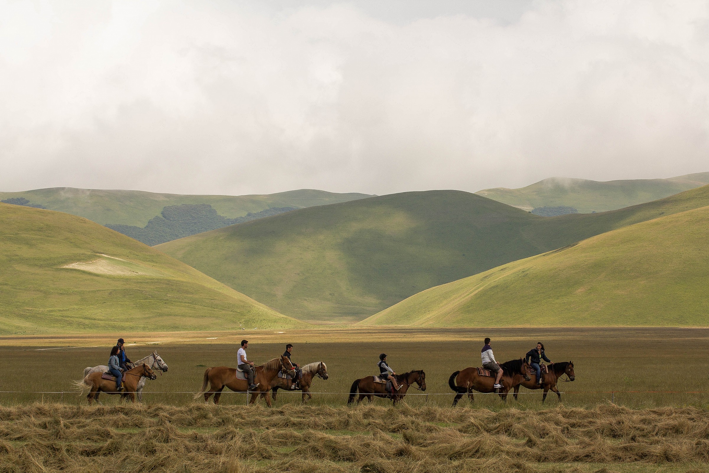 Castelluccio a cavallo