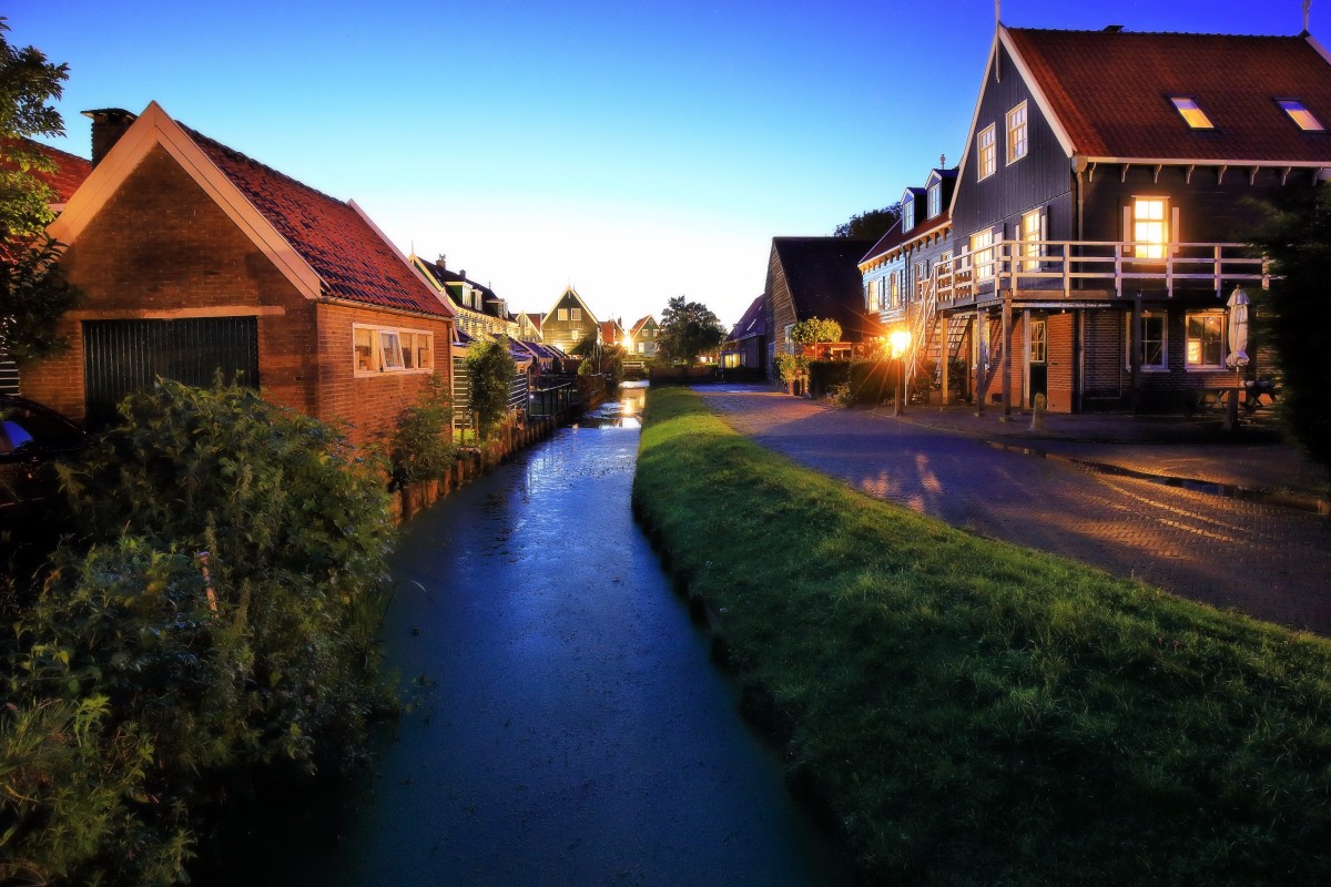 Sunset in Marken