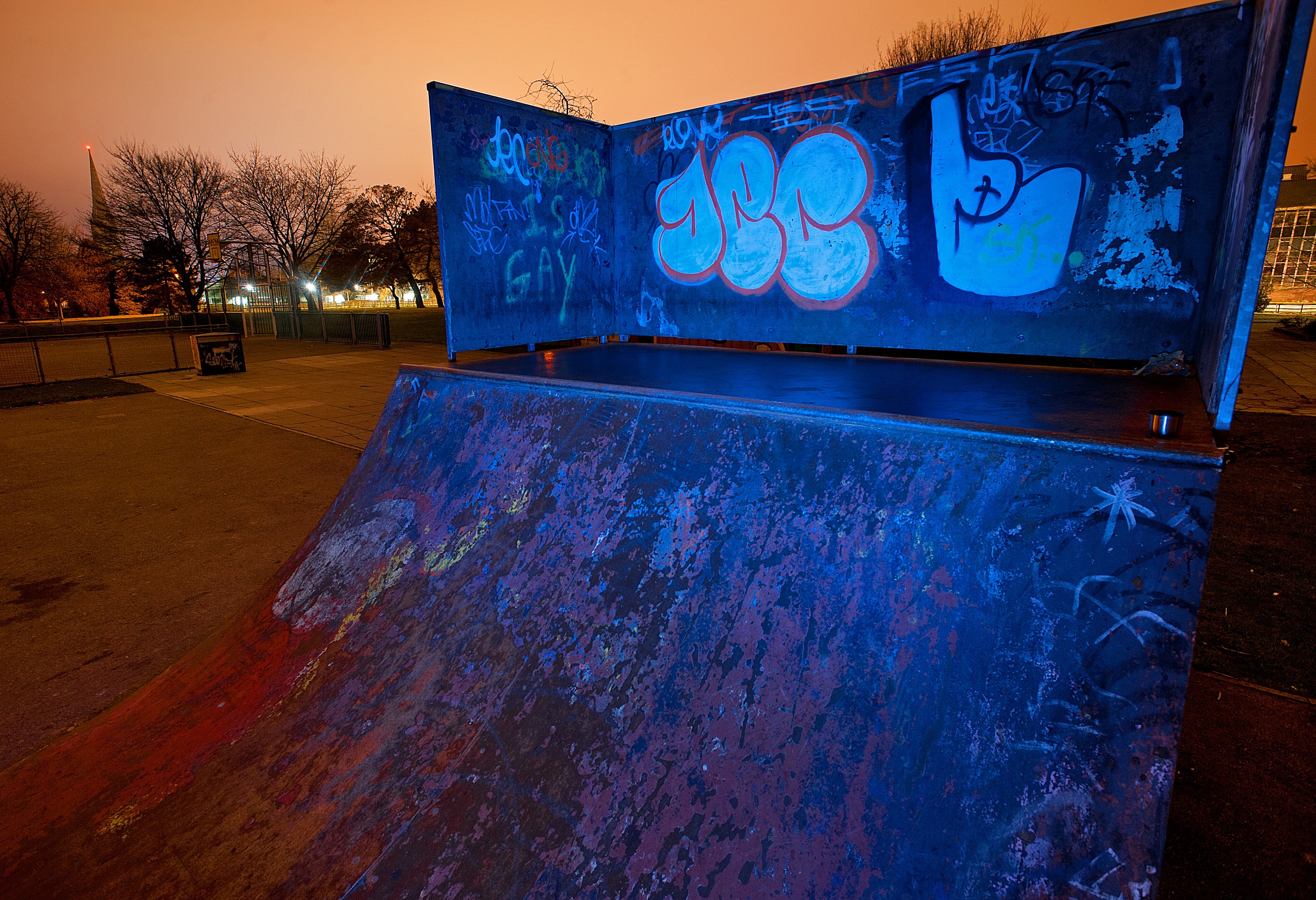 The Urban Playground, at Night - 2