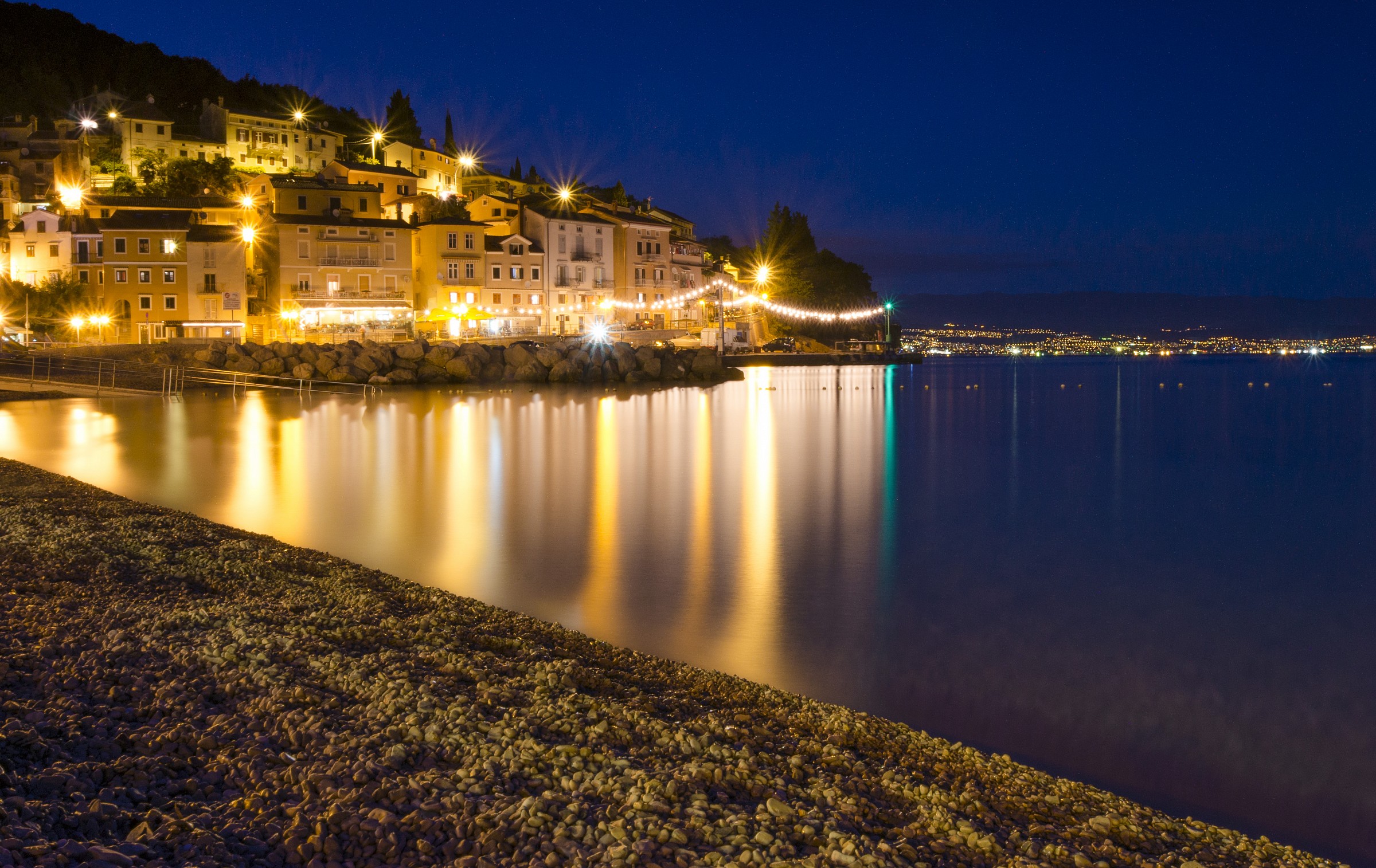 Moscenicka Draga by night