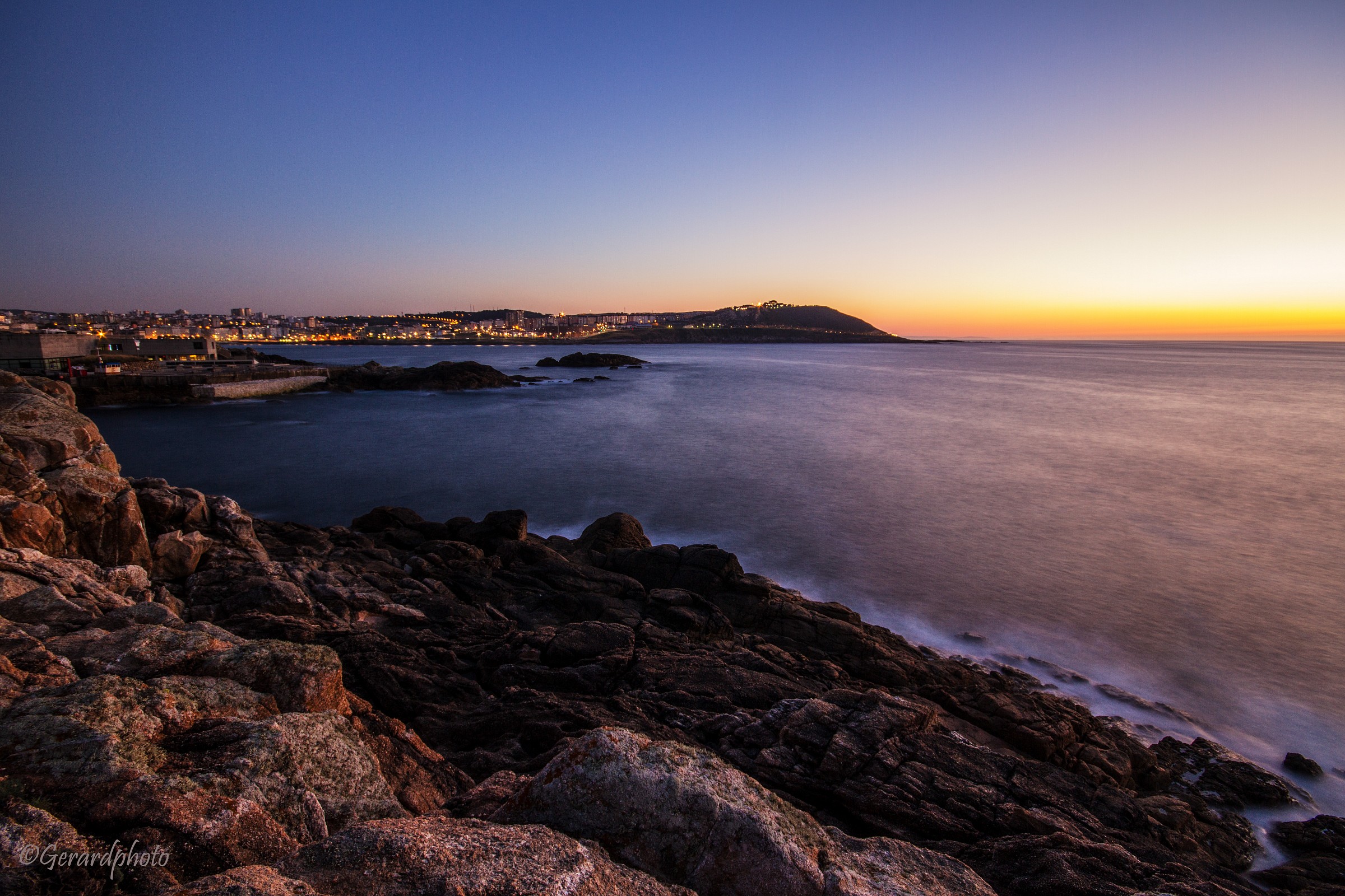 sunset from the pillar of Hercules