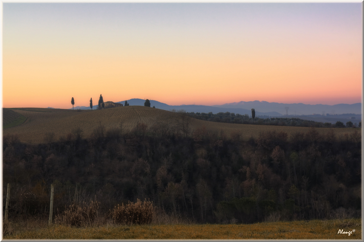 Colline al tramonto