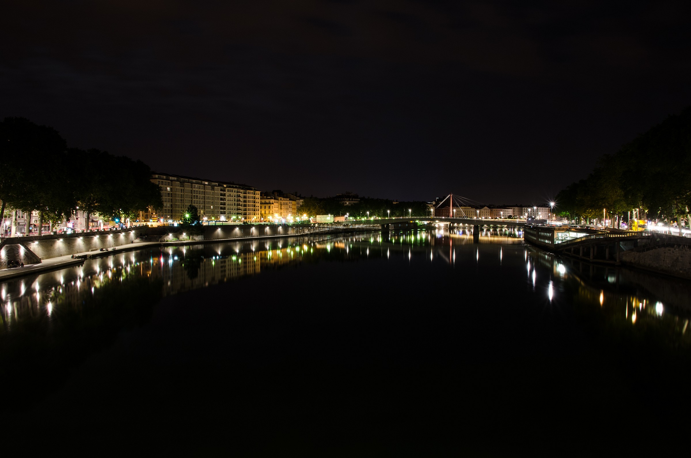 Lyon-From the bridge Napoleon