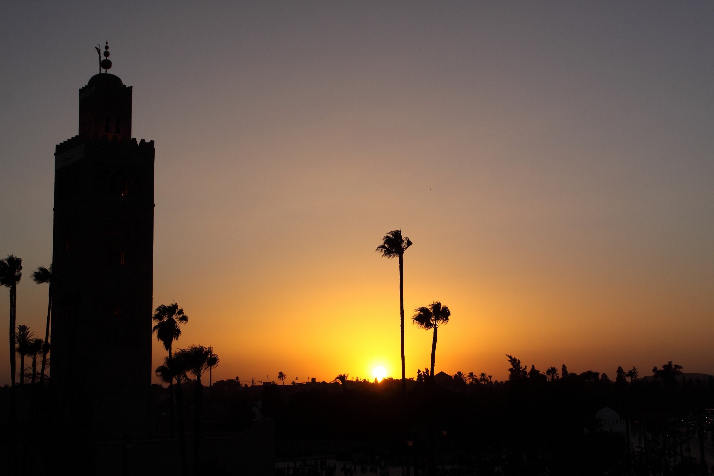 Marrakech - Sunset at Minaret