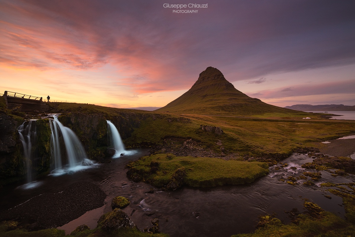 The lone photographer at Kirkjufell
