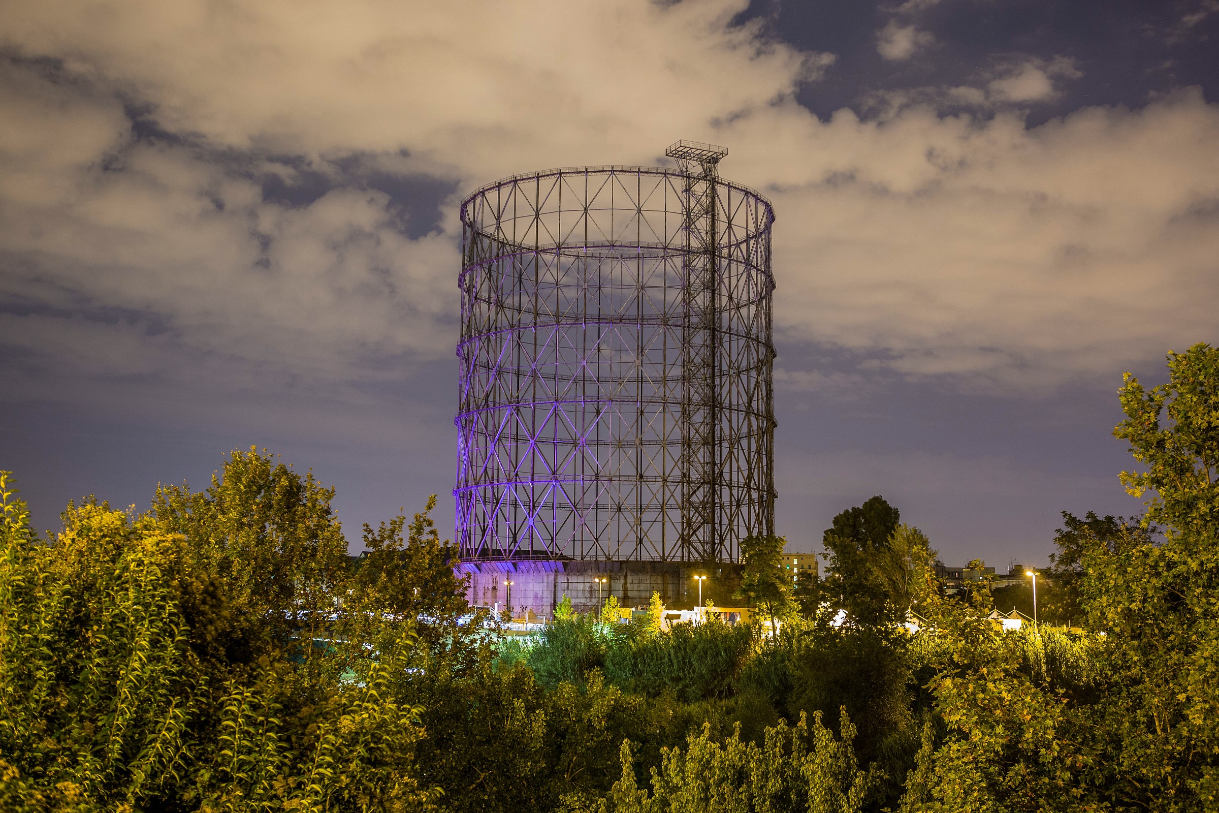 Gazometro by night