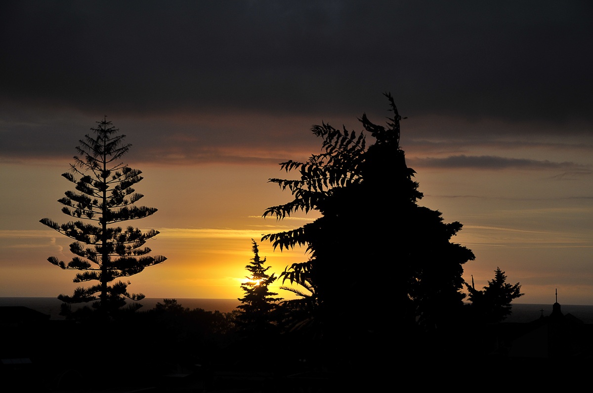 sunset in Diamond city