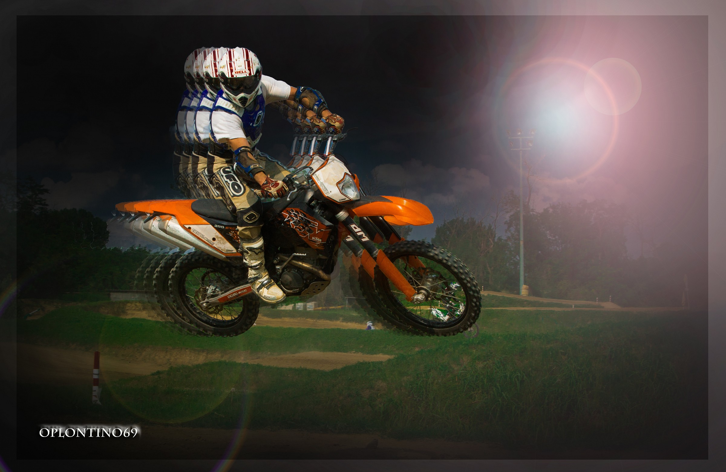 motocross lens effect