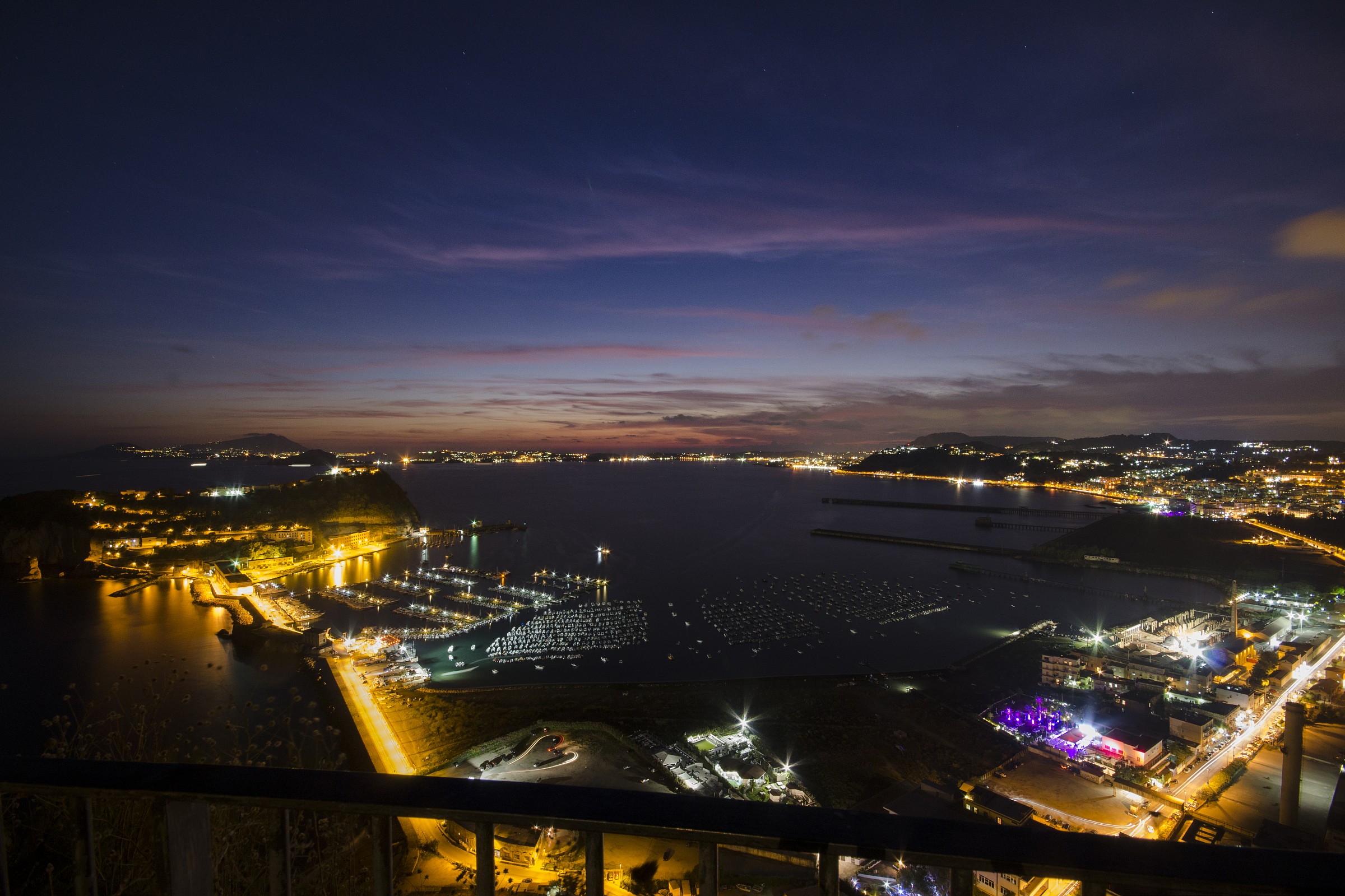 panorama PArco Virgiliano - notturno