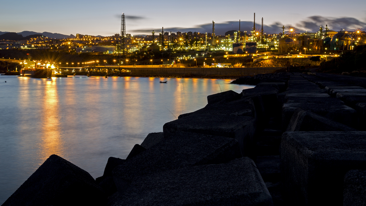 Paesaggio industriale di Santa Cruz de Tenerife