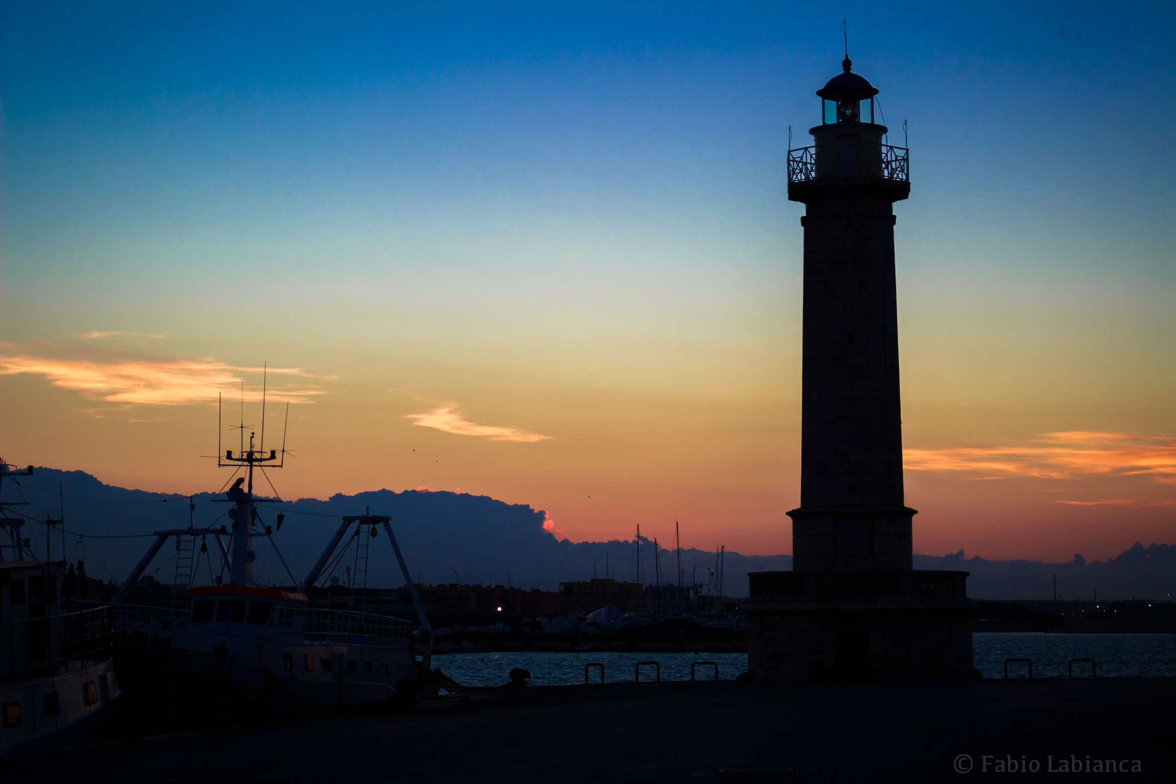 Il porto al tramonto - Molfetta