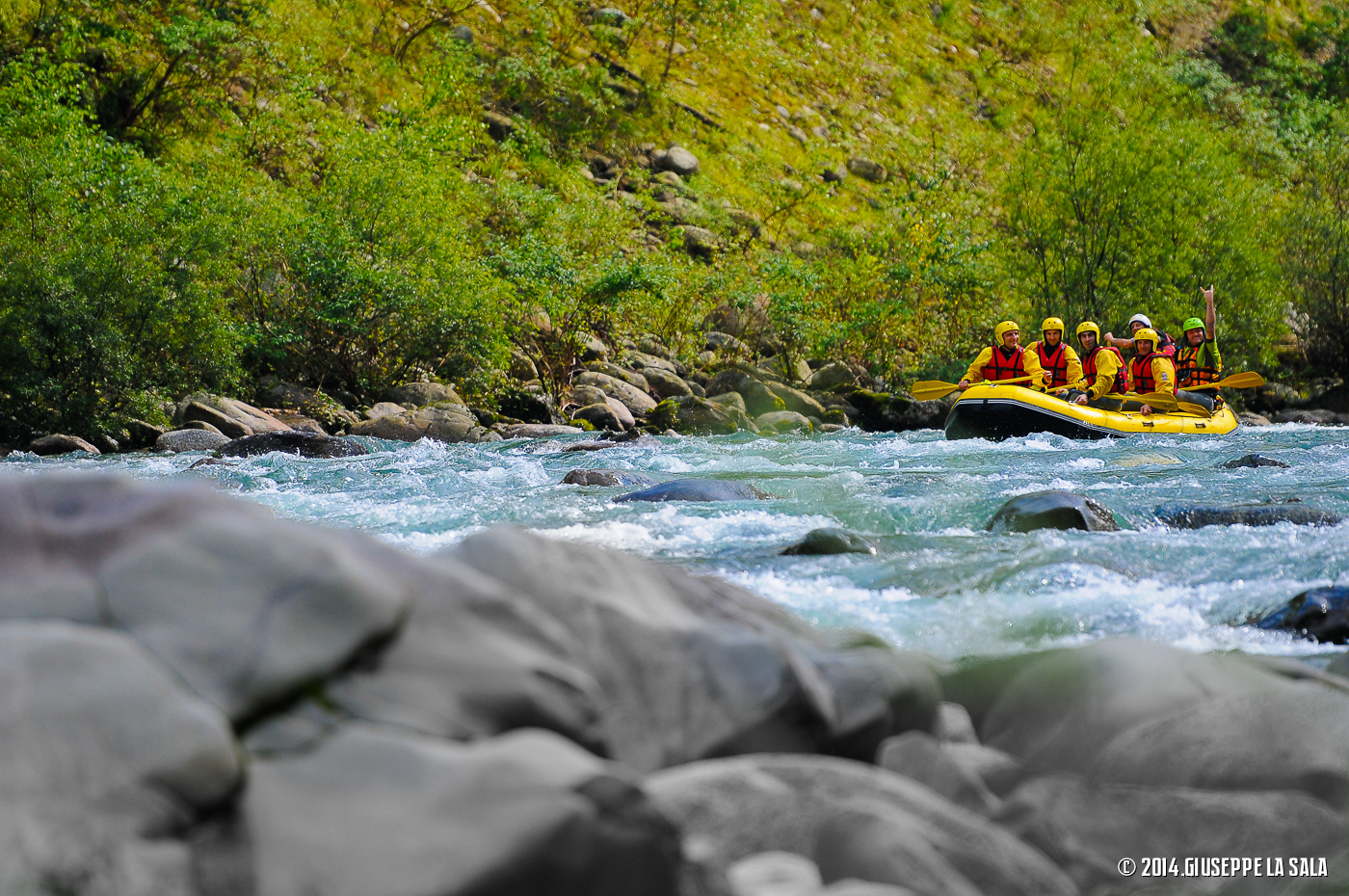 Let's rock on Sesia River