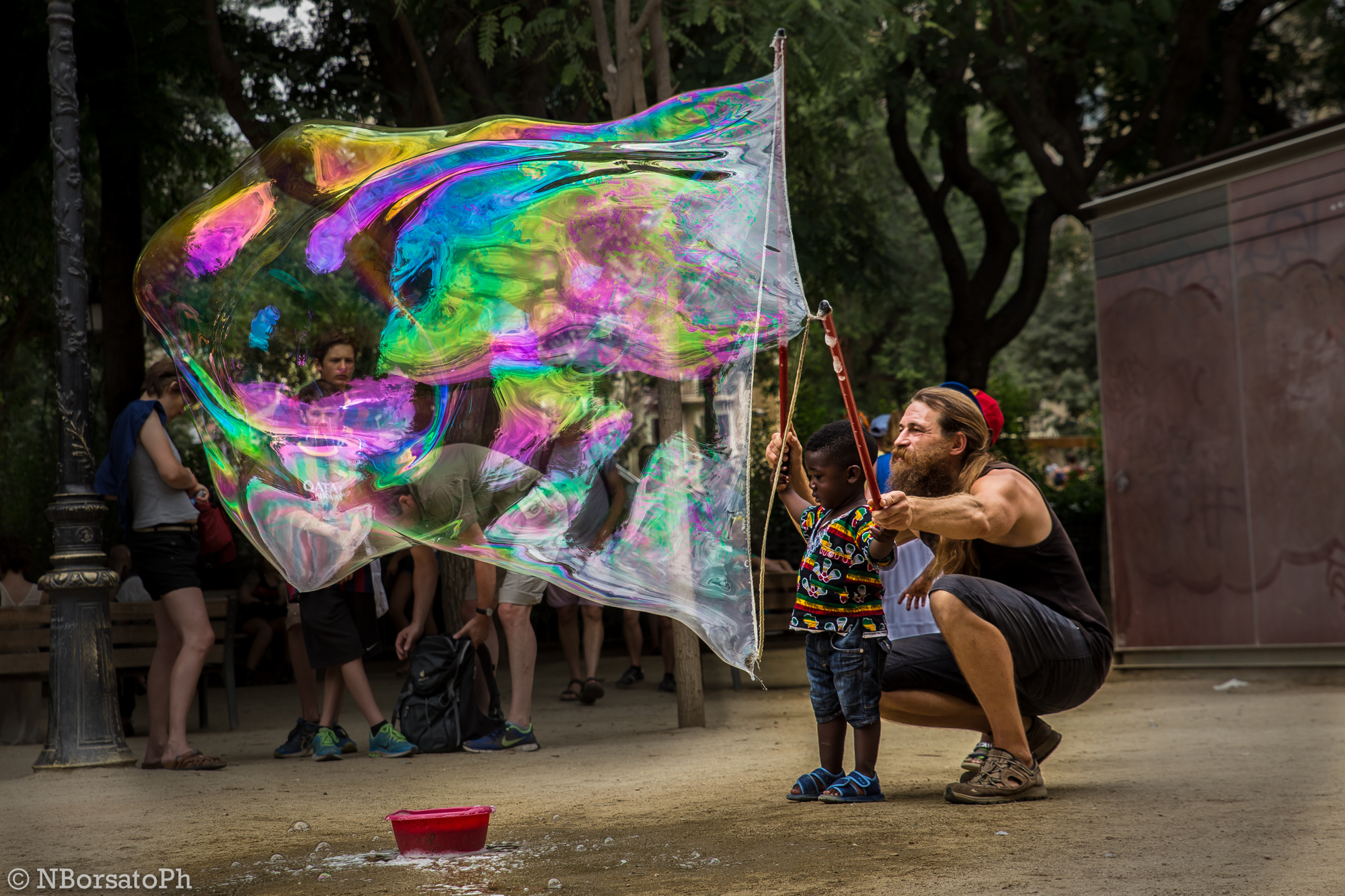 Amazement in color bubble