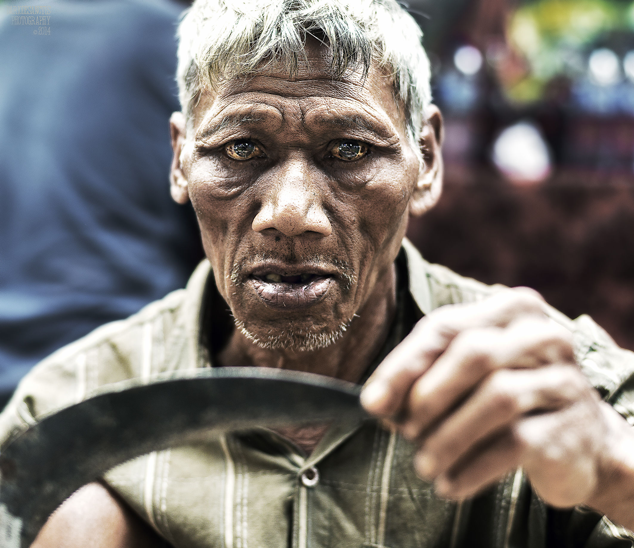 Bali - portrait during cockfight