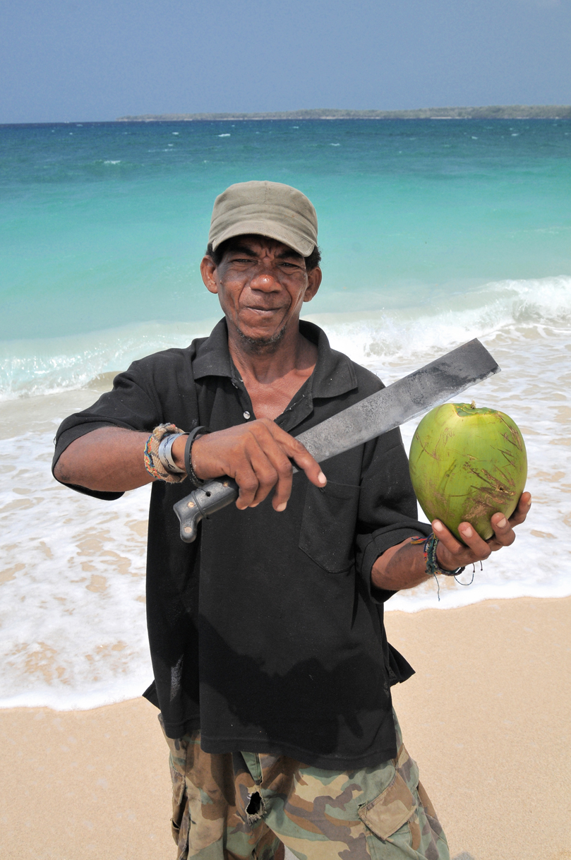 barman at the beach