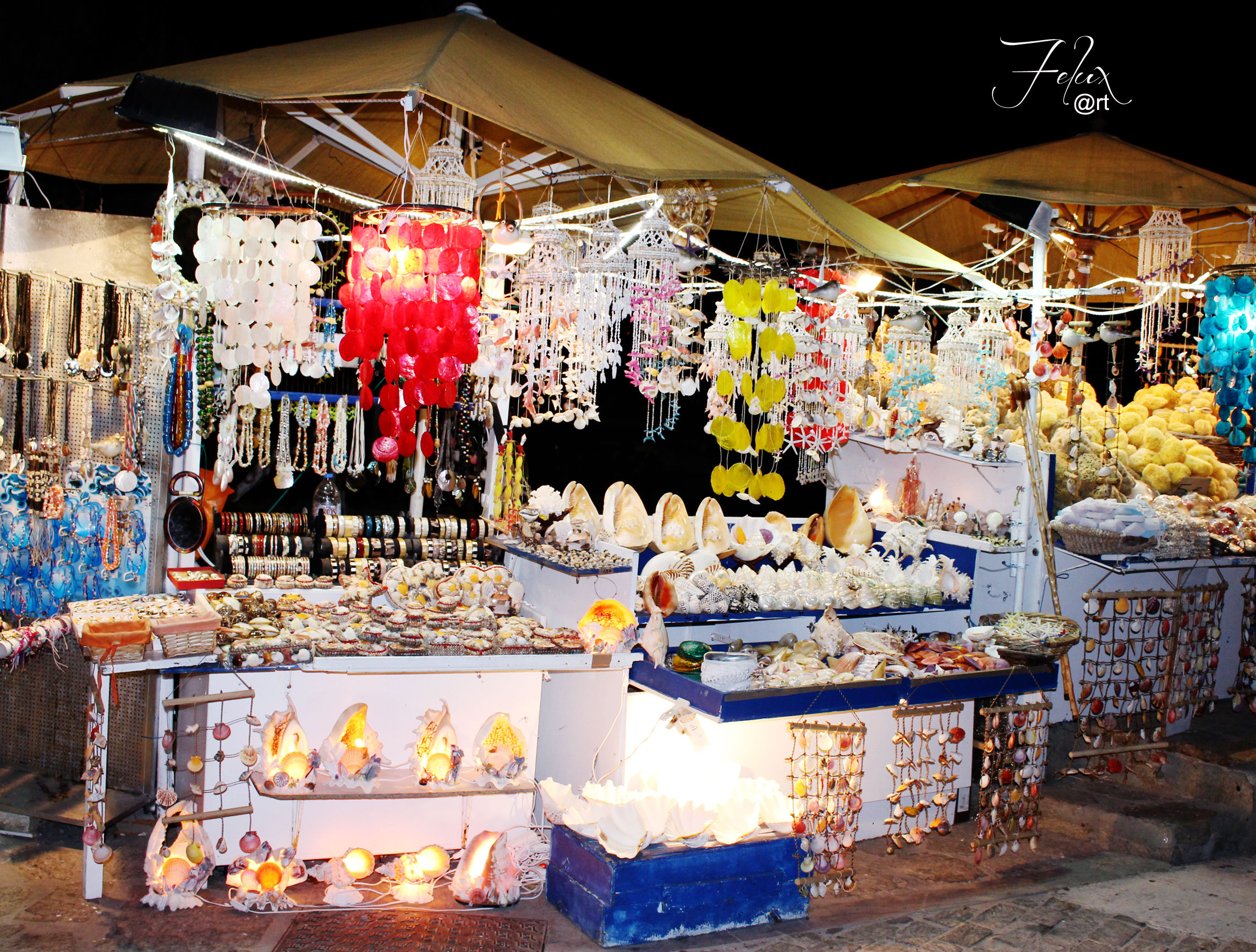 Seller marine objects in Paros (Greece)