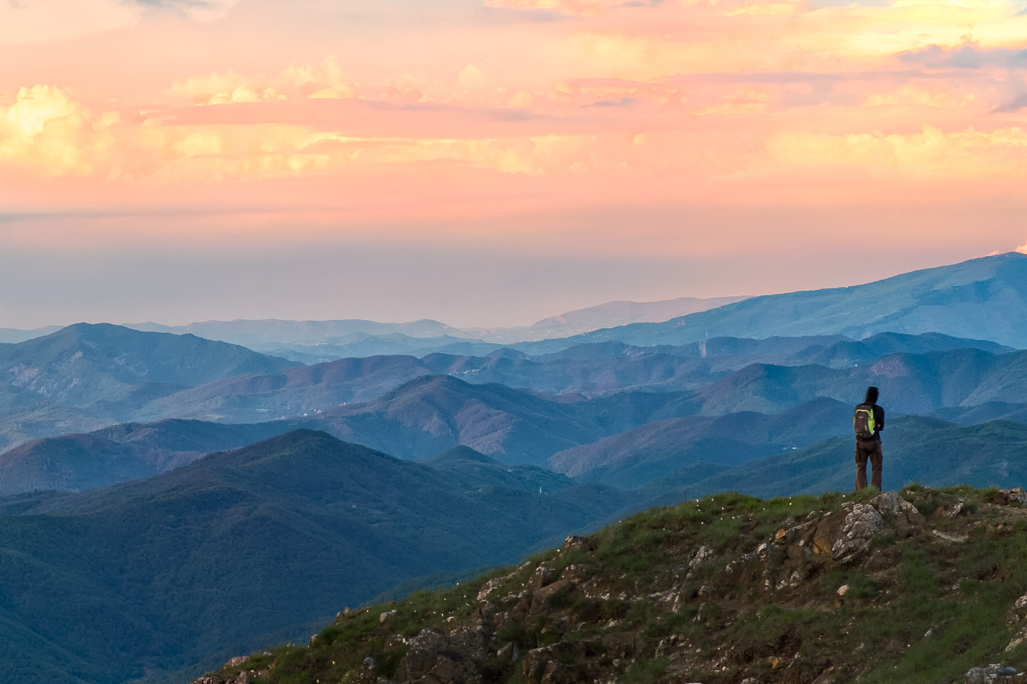 Sunset from Mount Tobbio