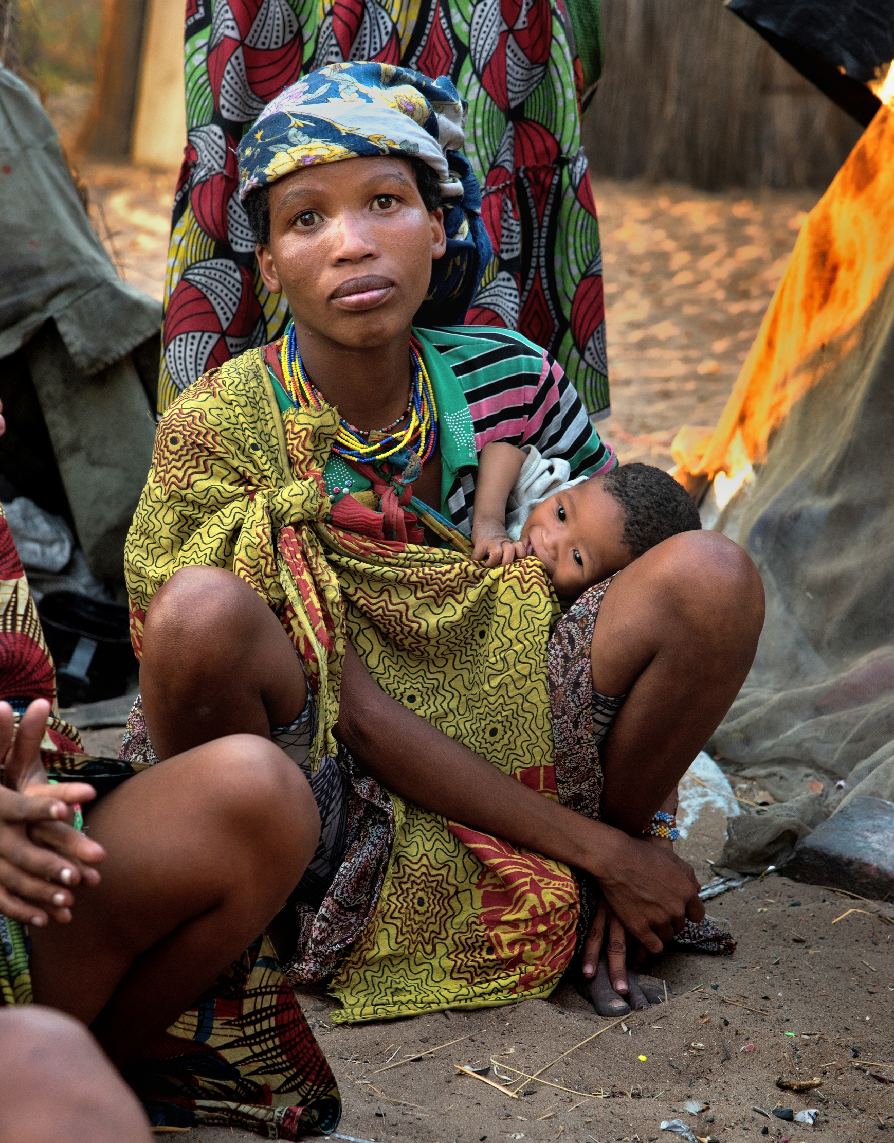 Bushmanland - Giovane madre Boscimane