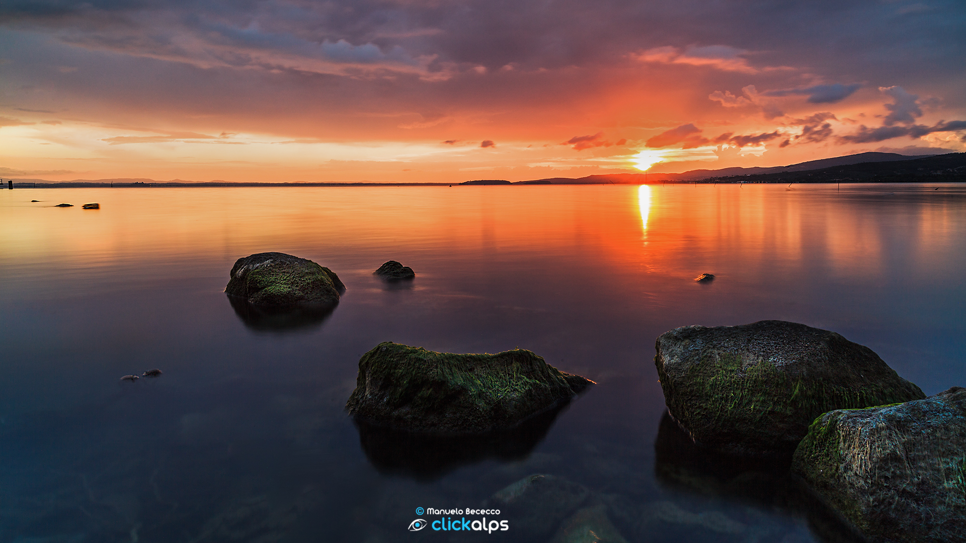 Sunset at Lake Trasimeno