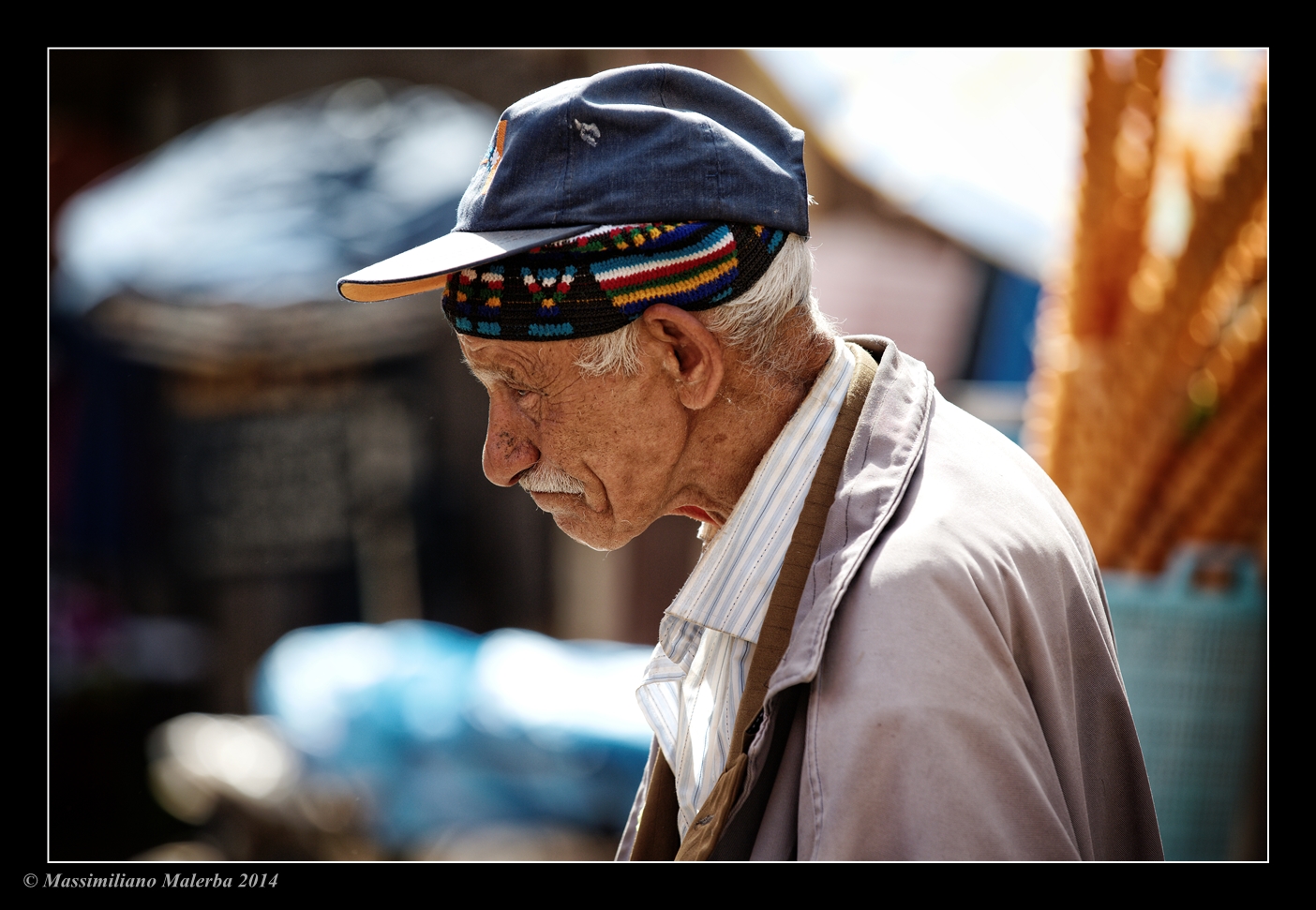 Walking down Meknes Medina