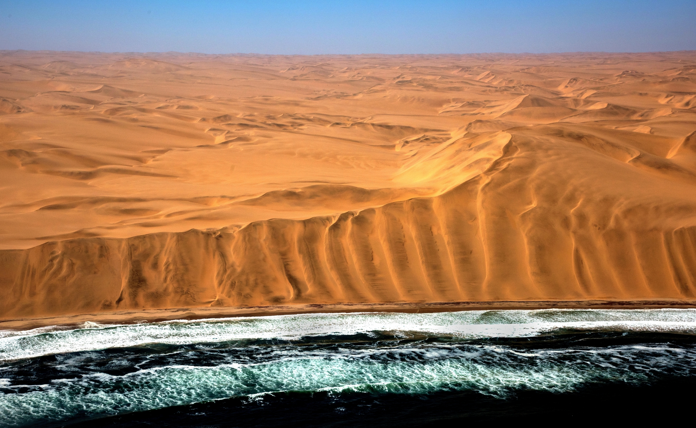 Deserto del Namib - Veduta aerea Skeleton Coast