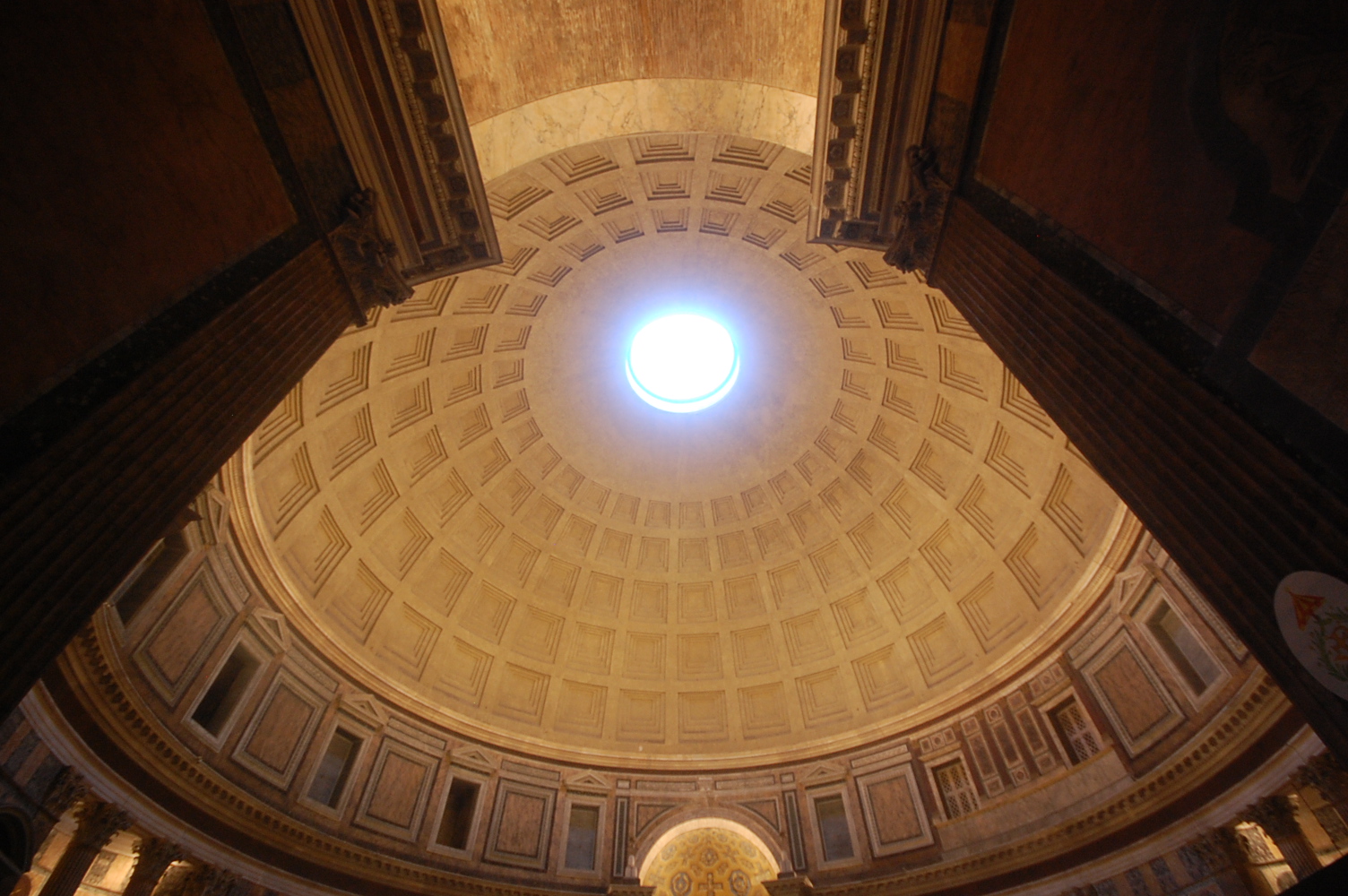 City in the world inside of the Pantheon Rome