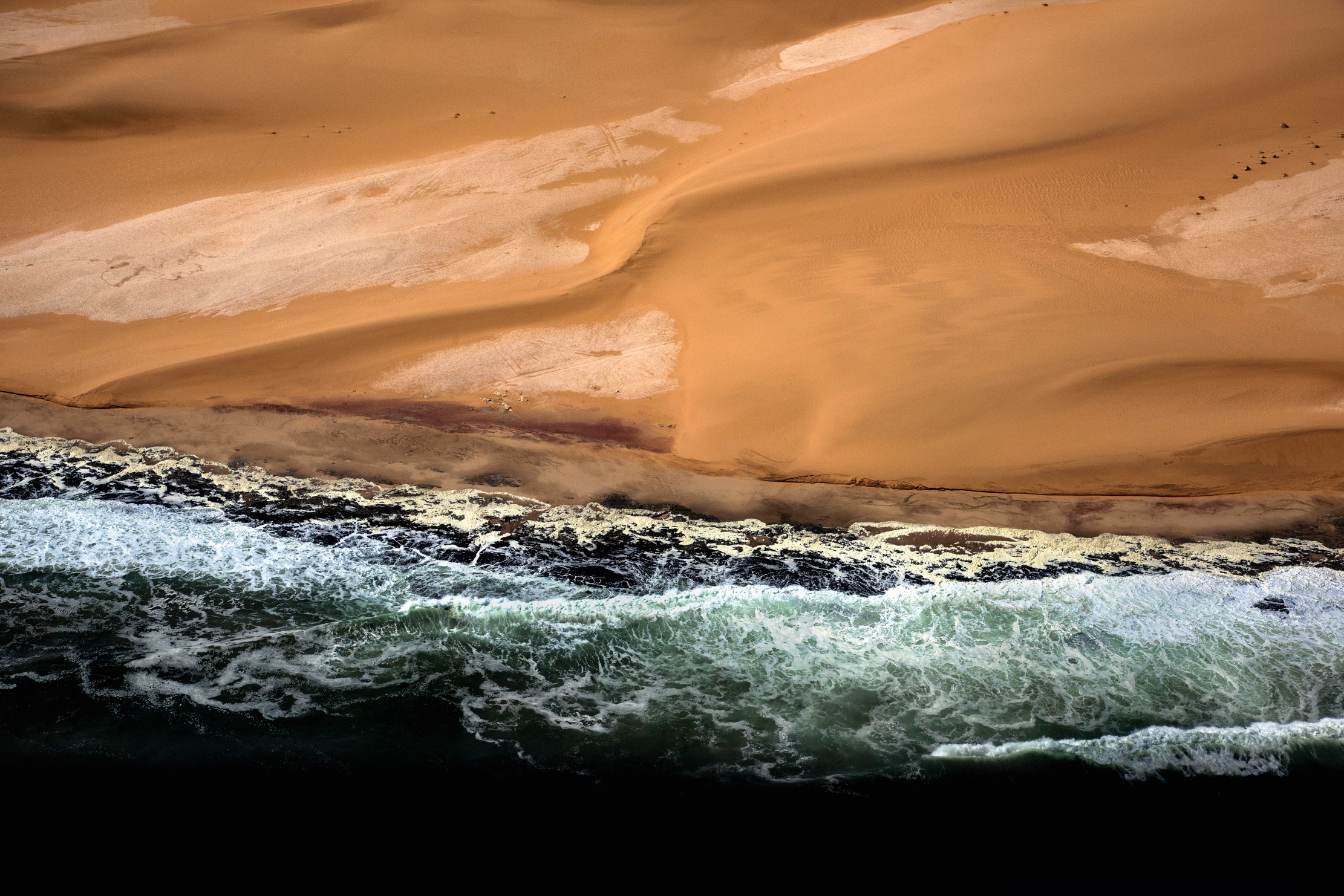 Deserto del Namib - Veduta aerea Skeleton Coast
