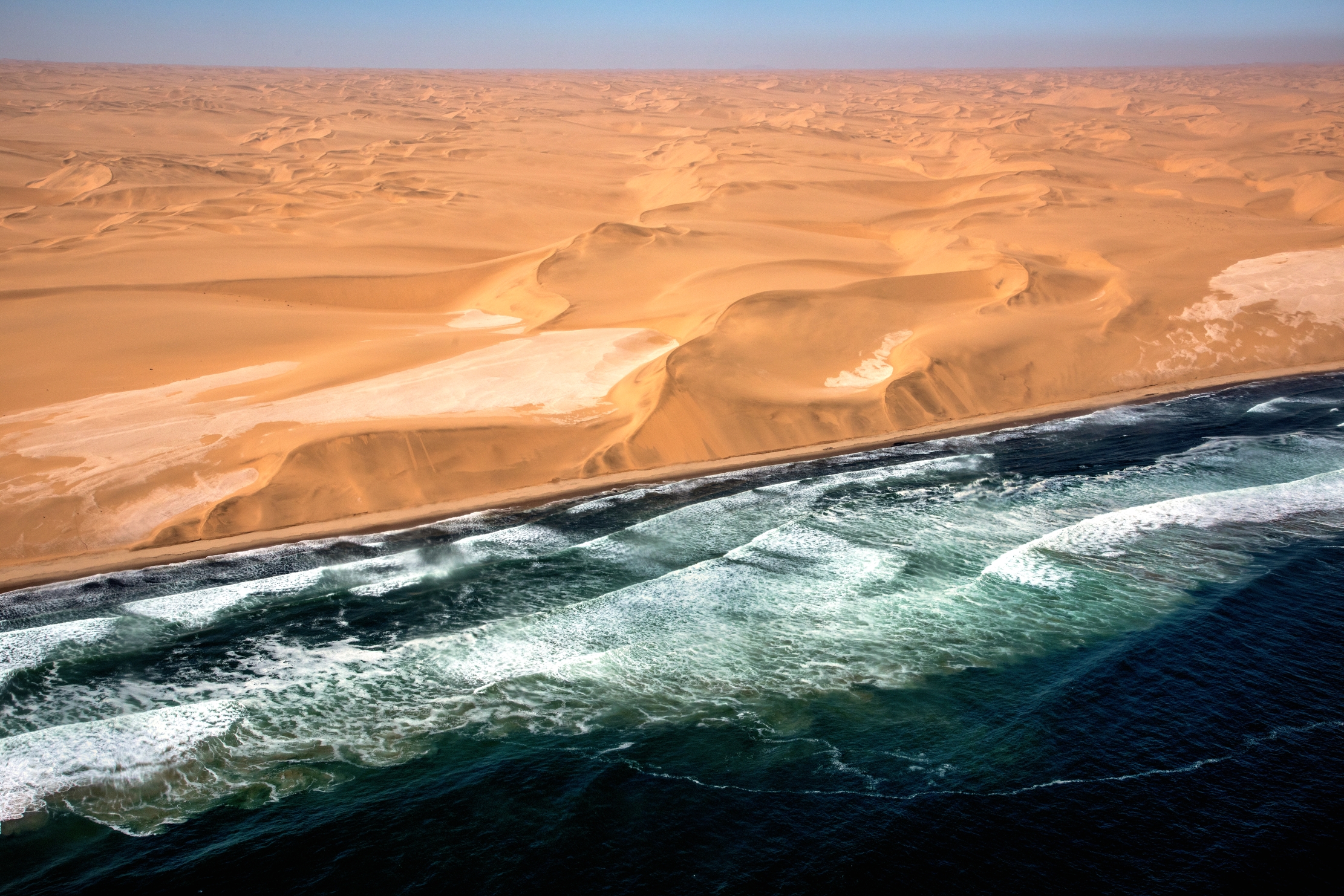 Deserto del Namib - Veduta aerea Skeleton Coast