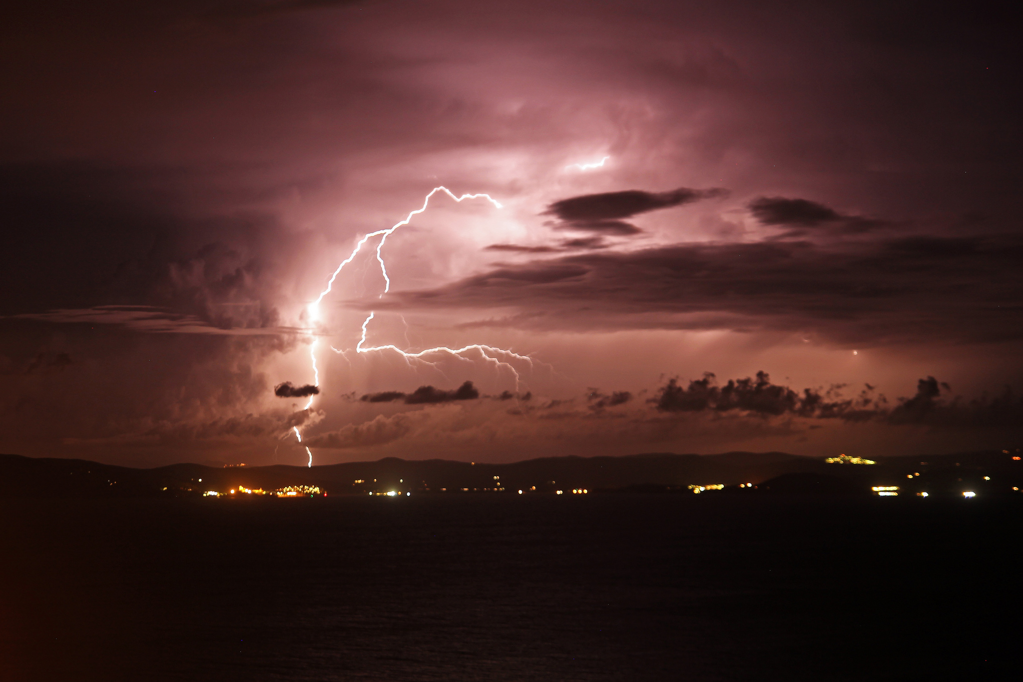 Lightning over Talamone