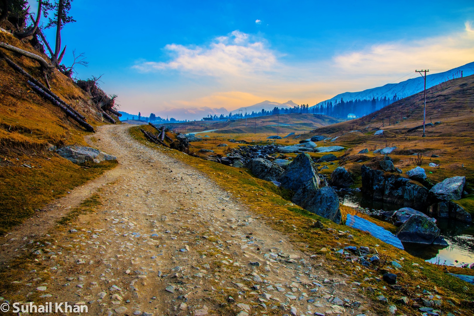 Potato Valley, Gulmarg, Kashmir, India.